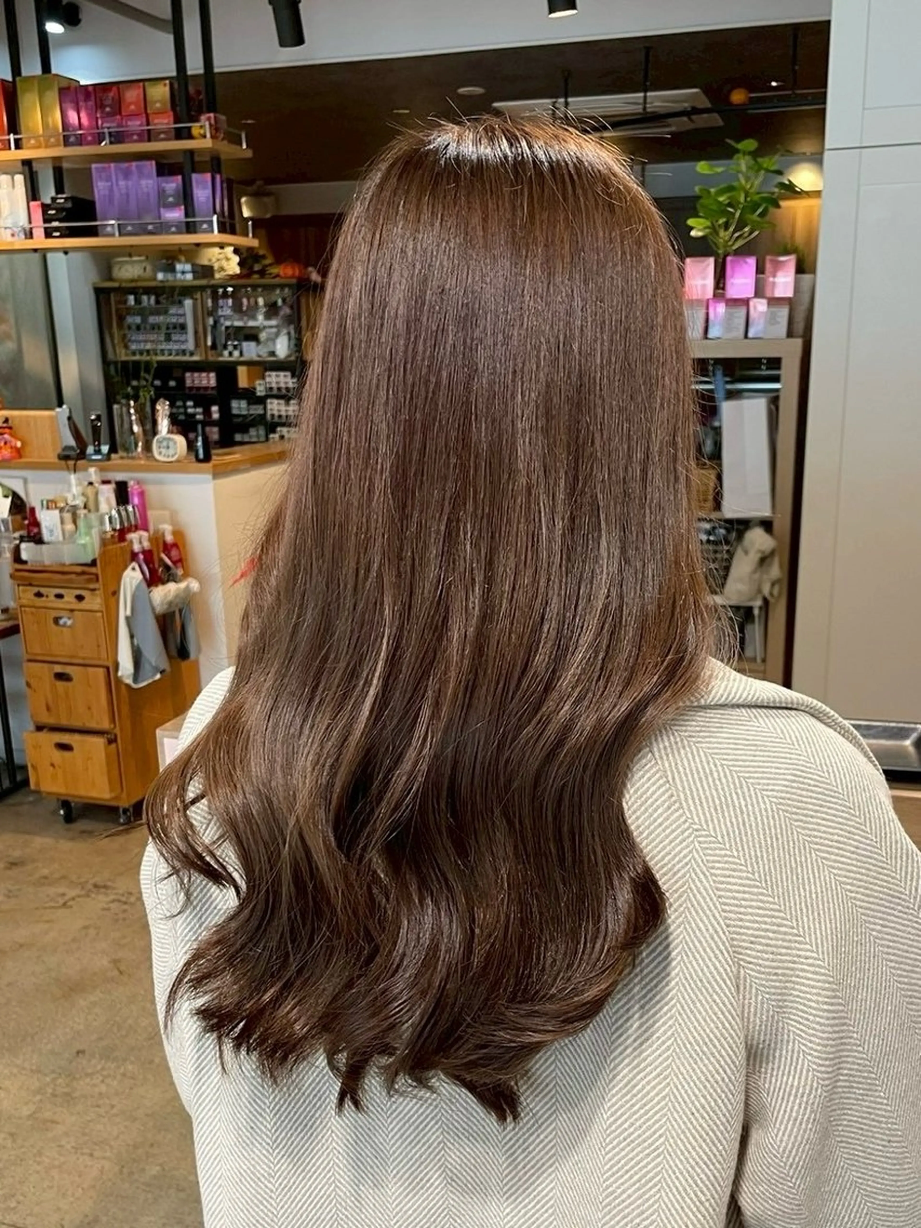 ロング ヘアカラー 暖色カラー🌺／ 髪質改善🌿／ゆうかのヘアスタイル