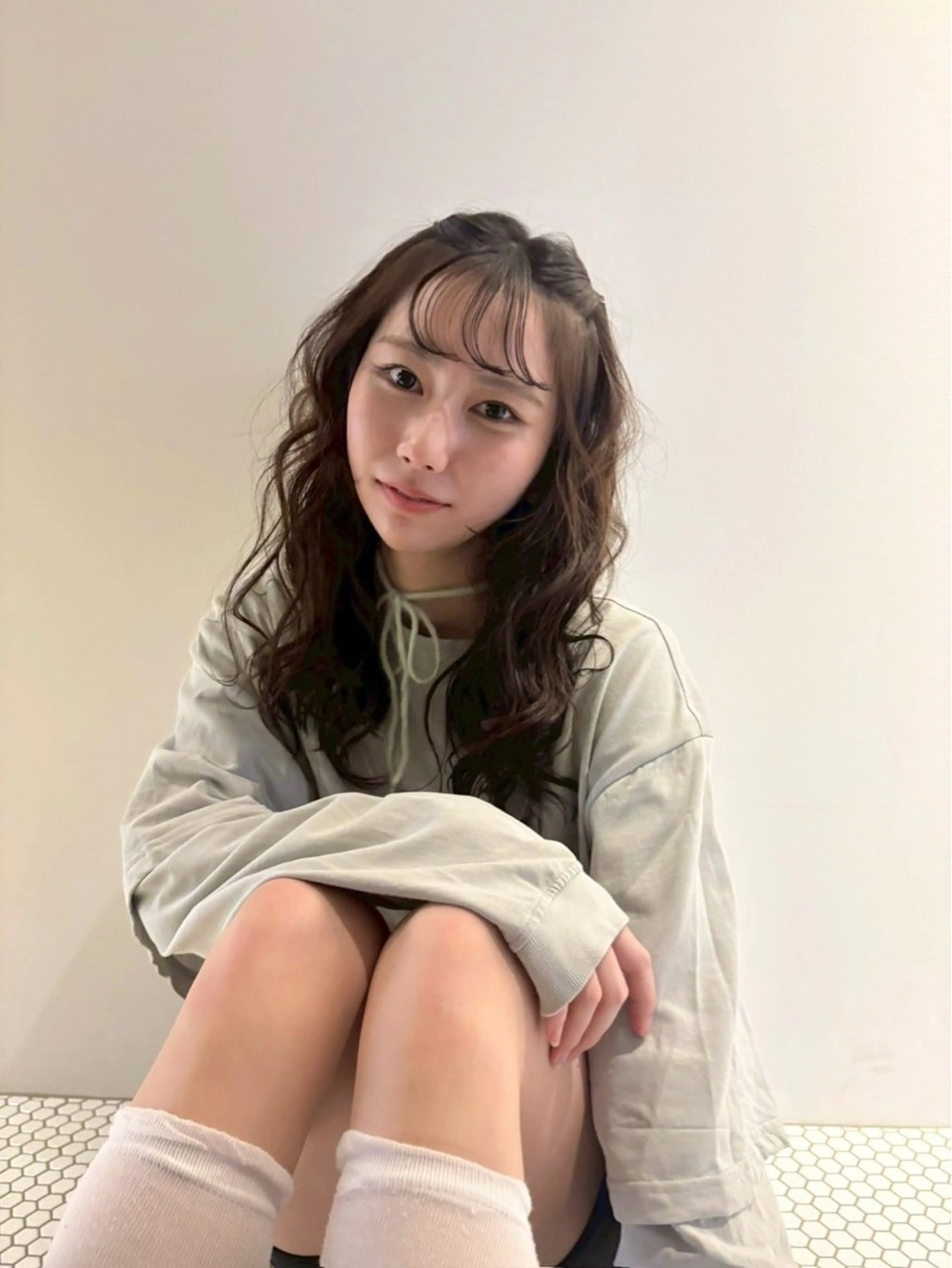 ロング カラー ヘアアレンジ ブラウンカラー オリーブブラウン 名駅/カラーモデル/ masaki⠀のヘアスタイル