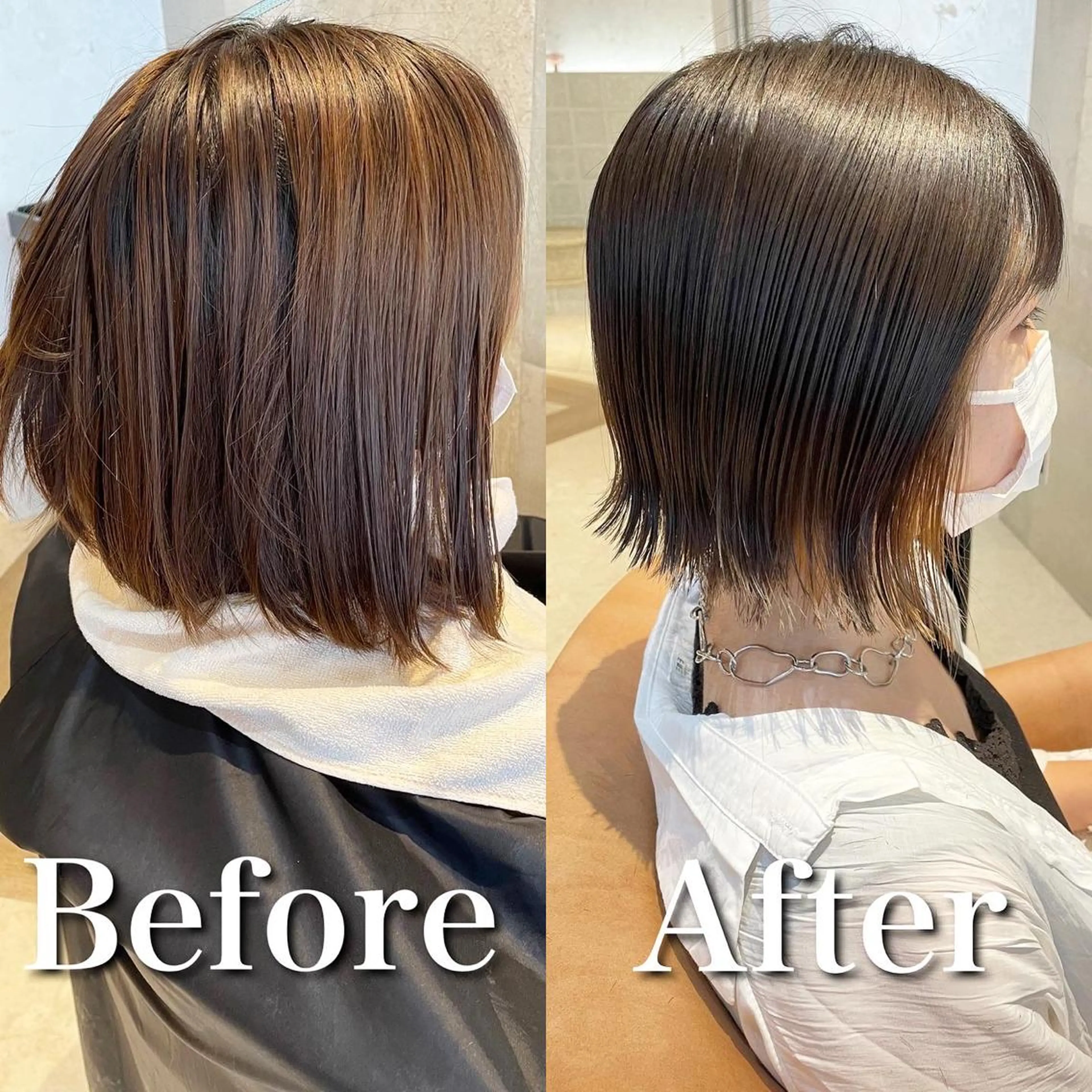 ミディアム 似合わせカット カット ヘアカラー トリートメント 韓国ヘア/髪質改善 /Harunaのヘアスタイル