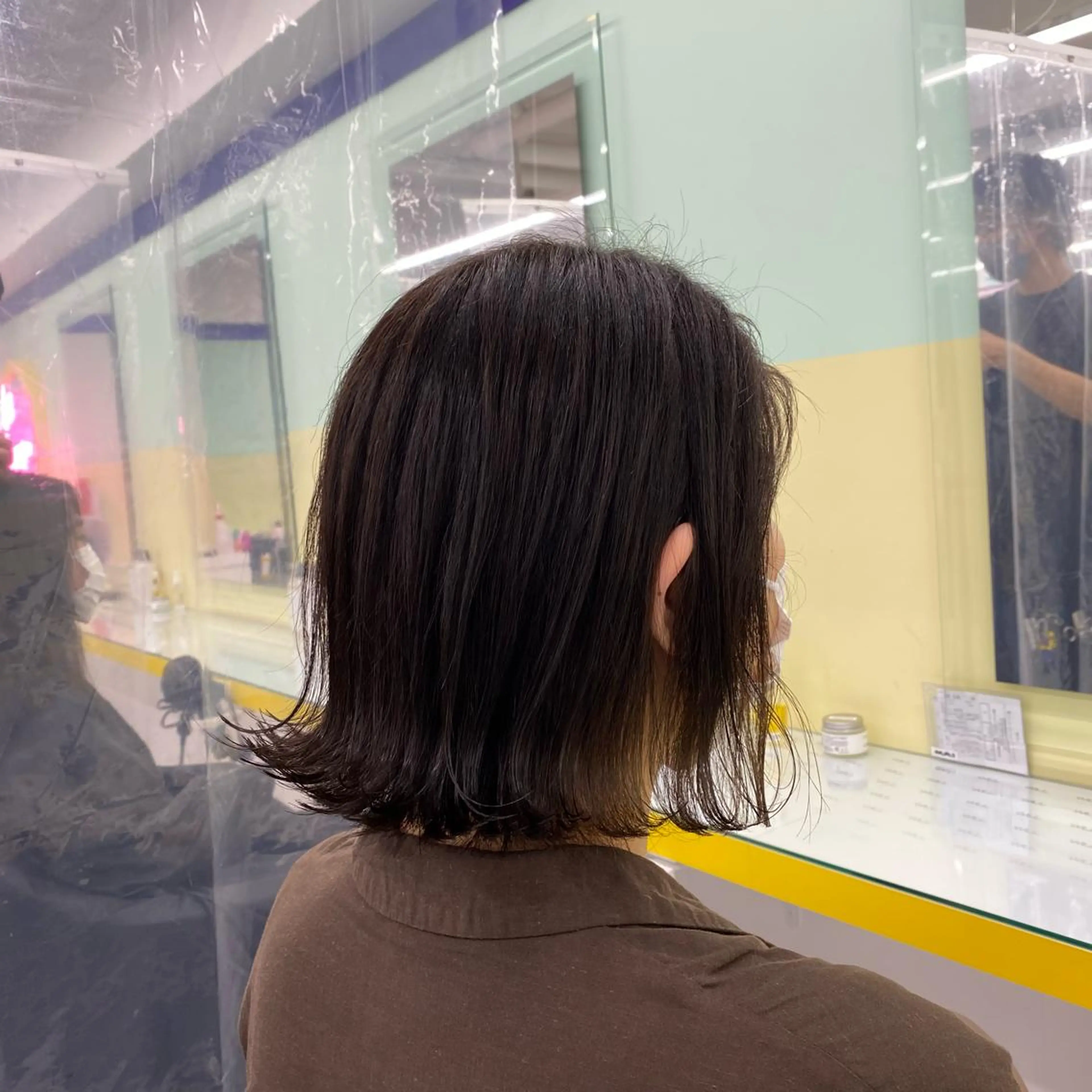 セミロング カラー ヘアアレンジ ヘアカラー トリートメント GOTODAY shair salon 横浜mare店所属・透明感抜群カラー mai🍑♡のヘアスタイル