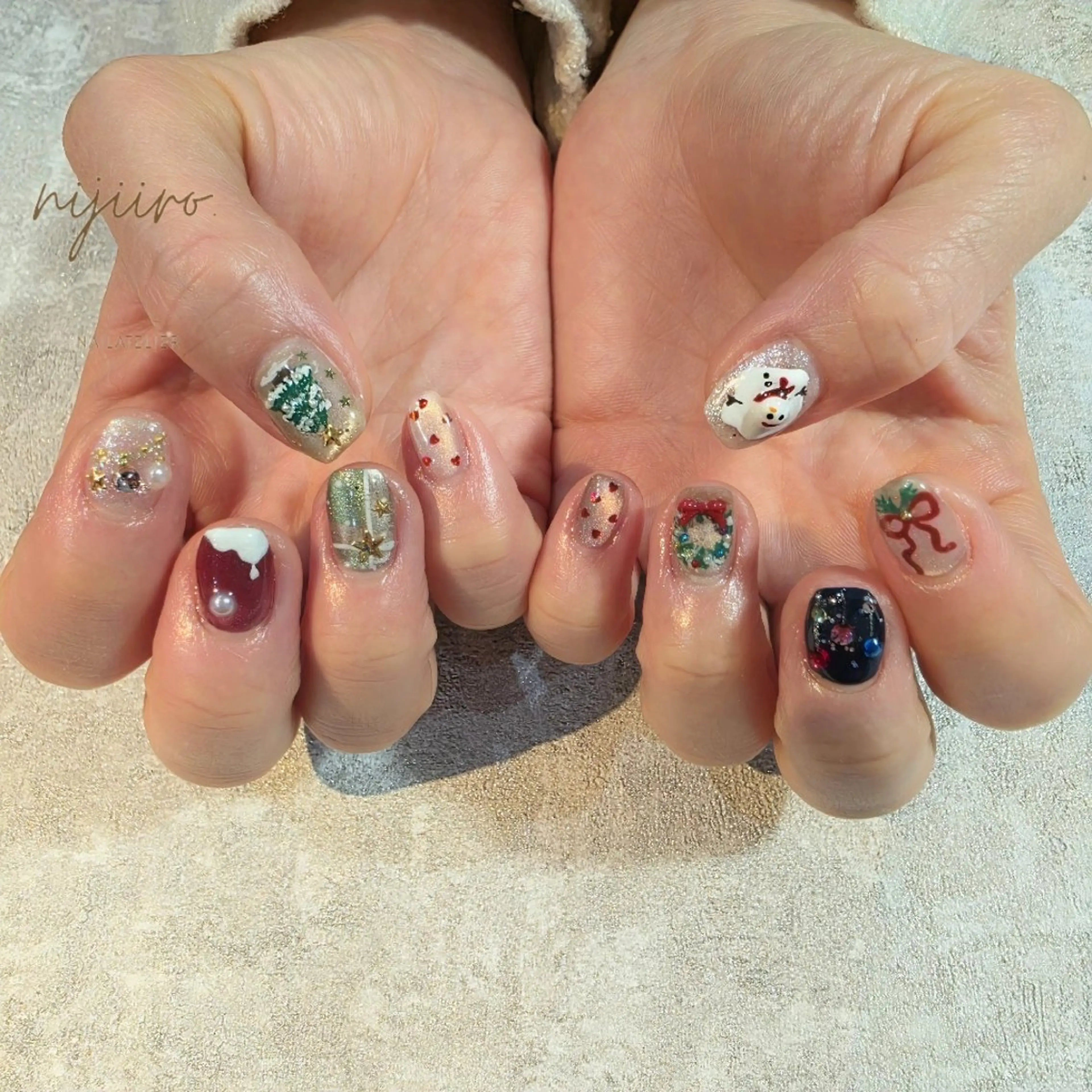 ネイル ハンドネイル nailatelier nijiiro.所属・nijiiro🌈 サトウのネイルデザイン