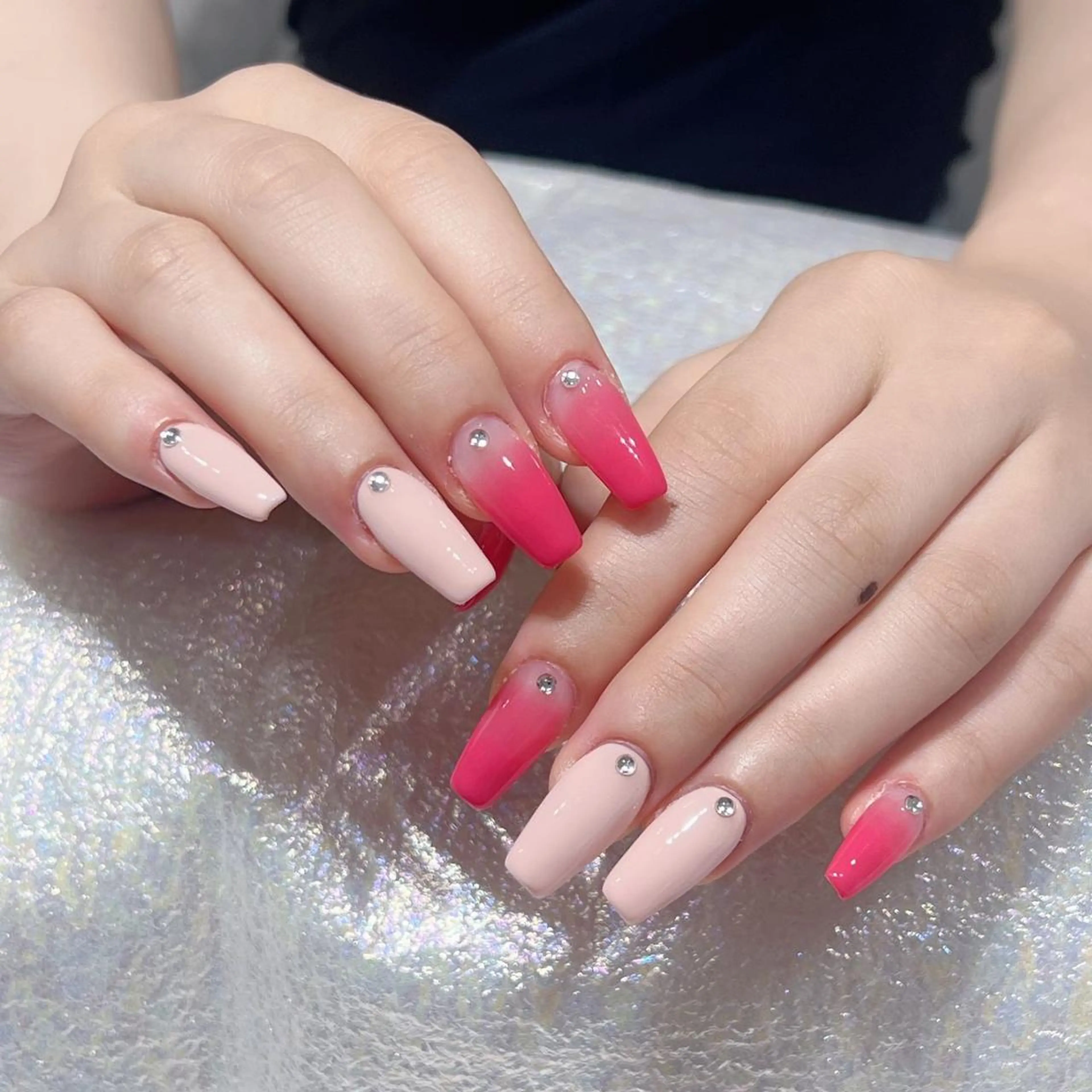 ネイル 長さ出し ネイルチップ Queens マオのネイルデザイン