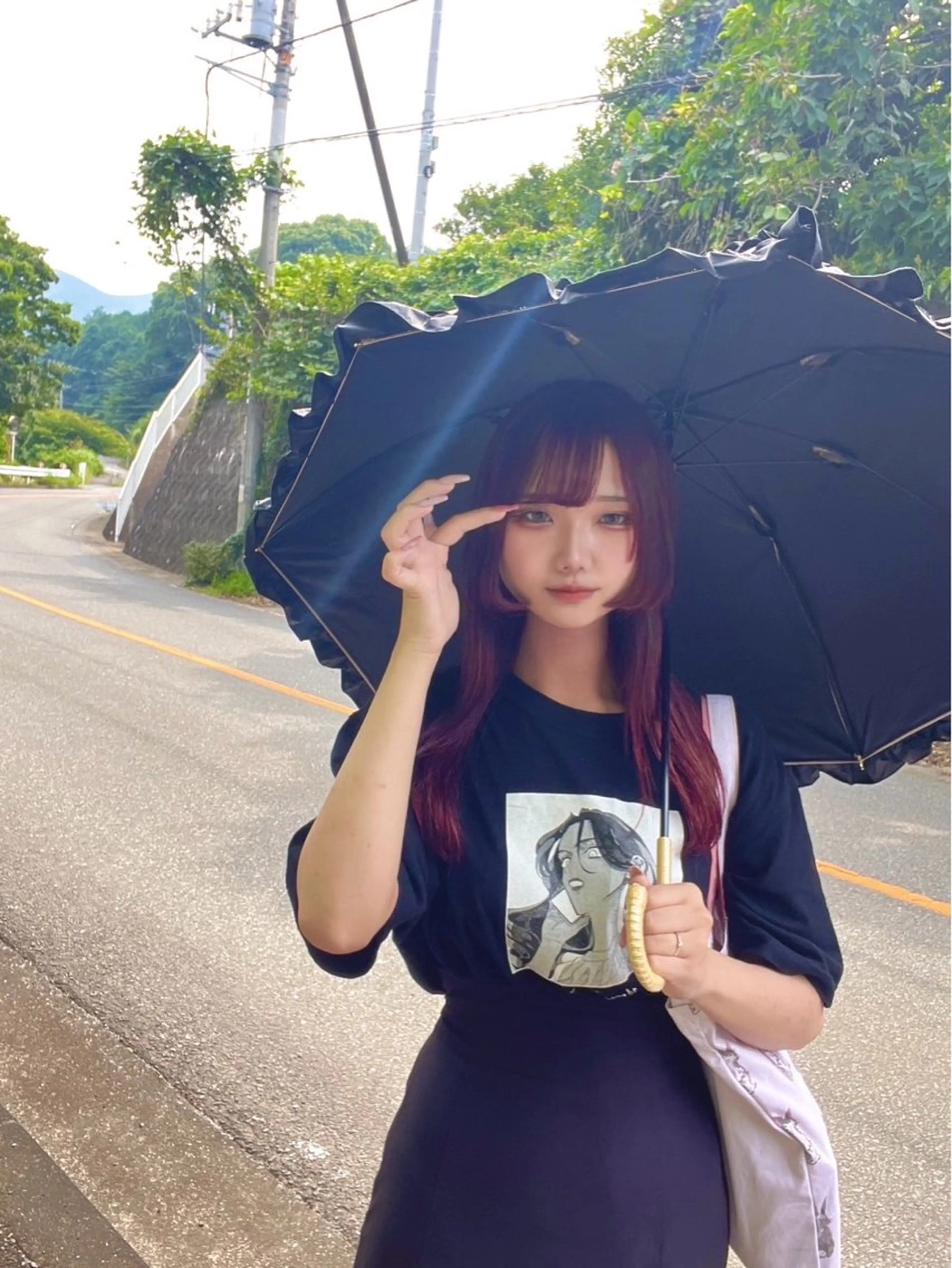 ロング カラー ヘアカラー ニュアンス/フェザー /ウルフ/伶馬のヘアスタイル