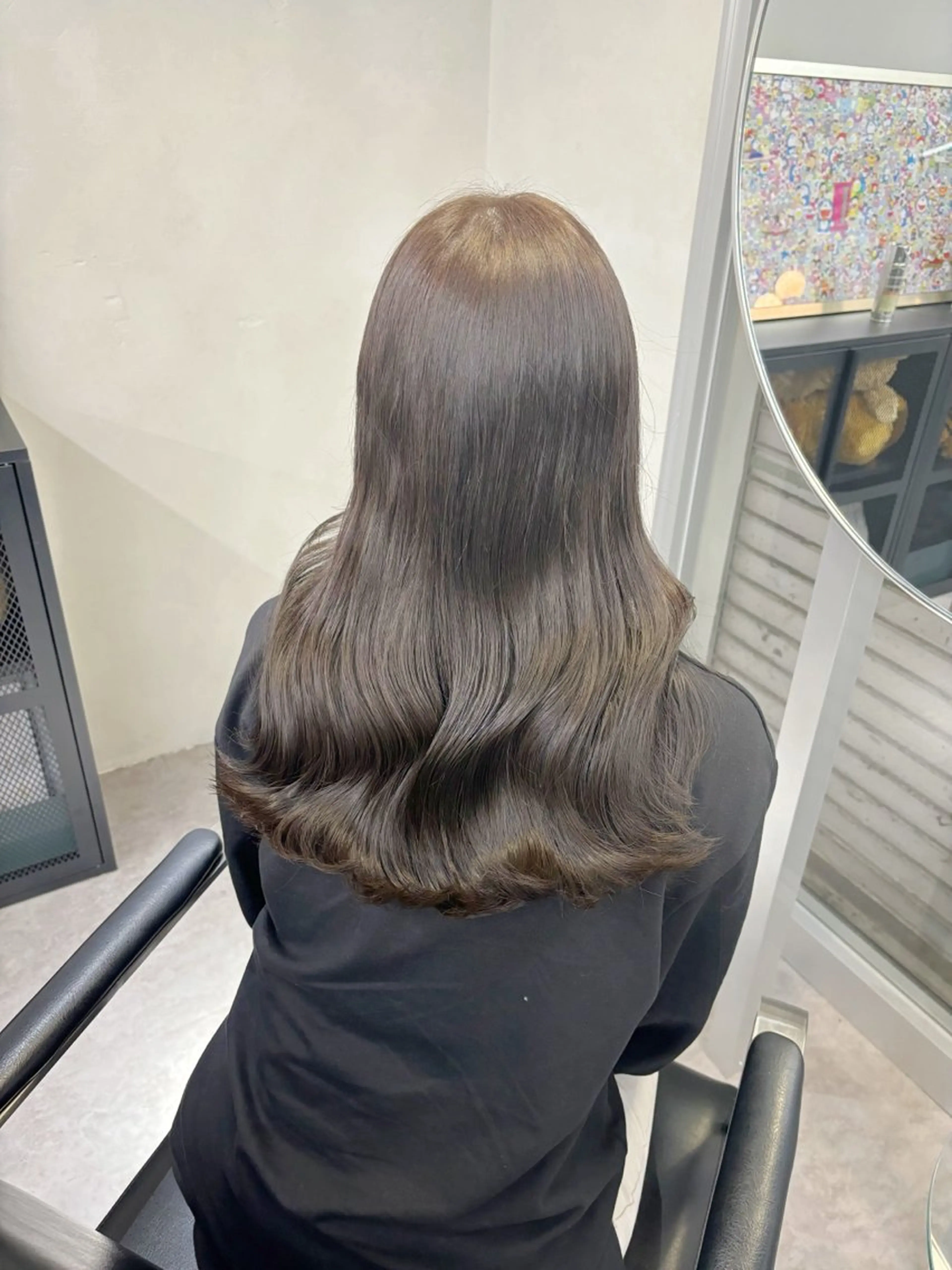 セミロング カラー ブリーチ ブラウンカラー 透明感カラー 苗代萌/ぷるツヤ髪 🫧／レイヤーカットのヘアスタイル