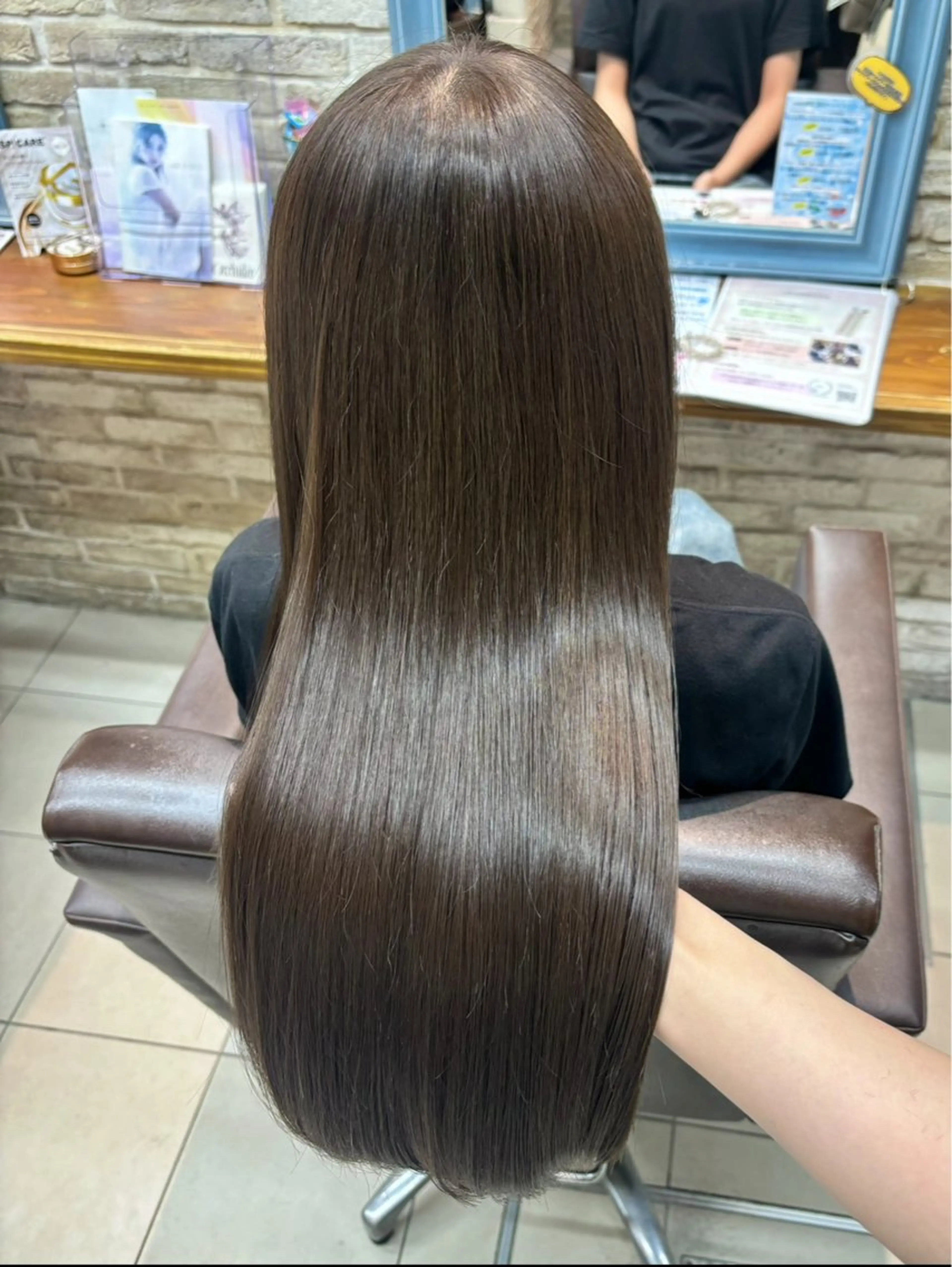 カット+縮毛矯正+バイカルテ髪質再生4stepトリートメントの写真