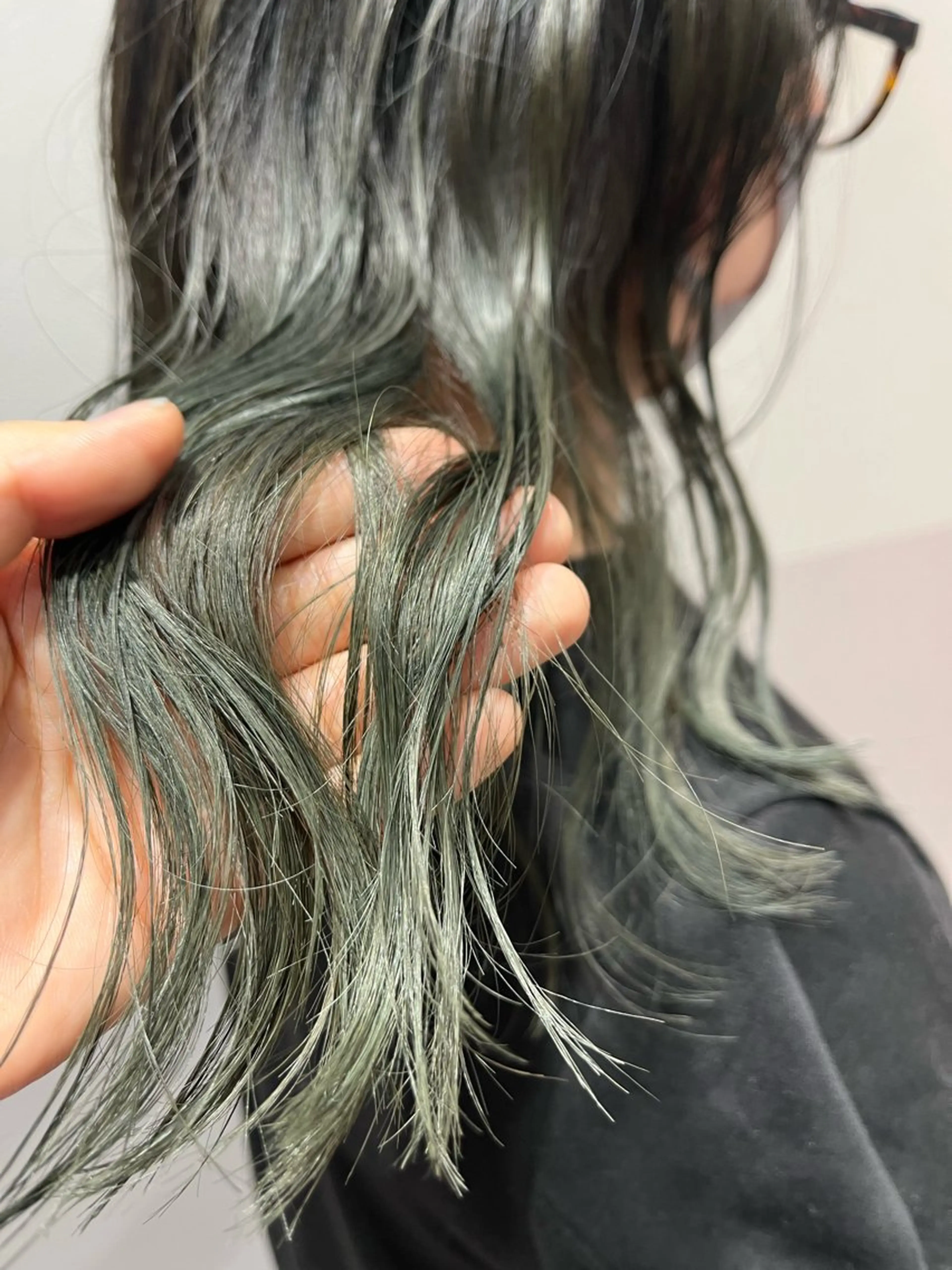 ミディアム ヘアカラー トリートメント SALOWIN大宮crest所属・大宮レイヤーカット× 透明感カラー　rioのヘアスタイル