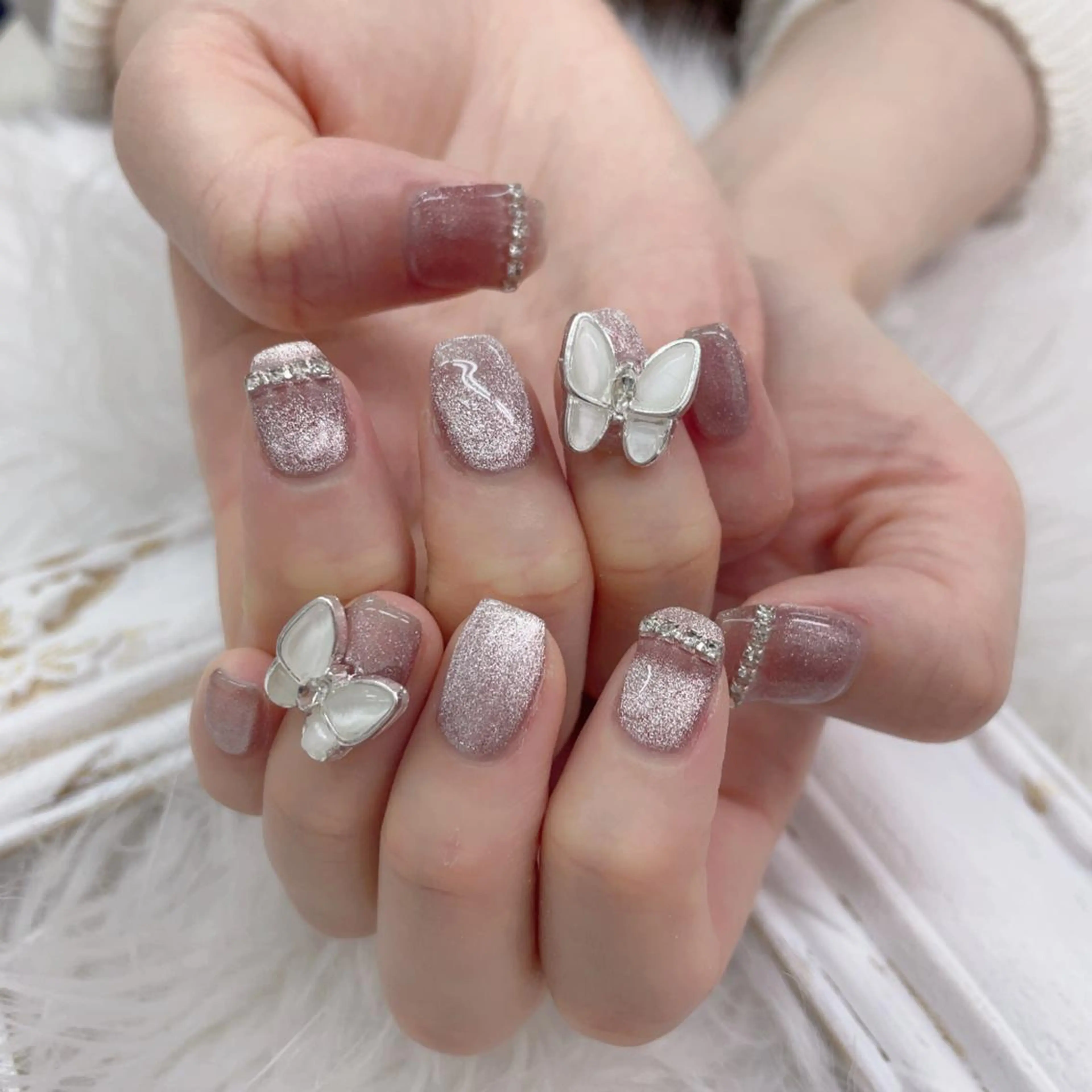 ネイル 🦋ネイルサロン ブラン🌈ゆりのネイルデザイン