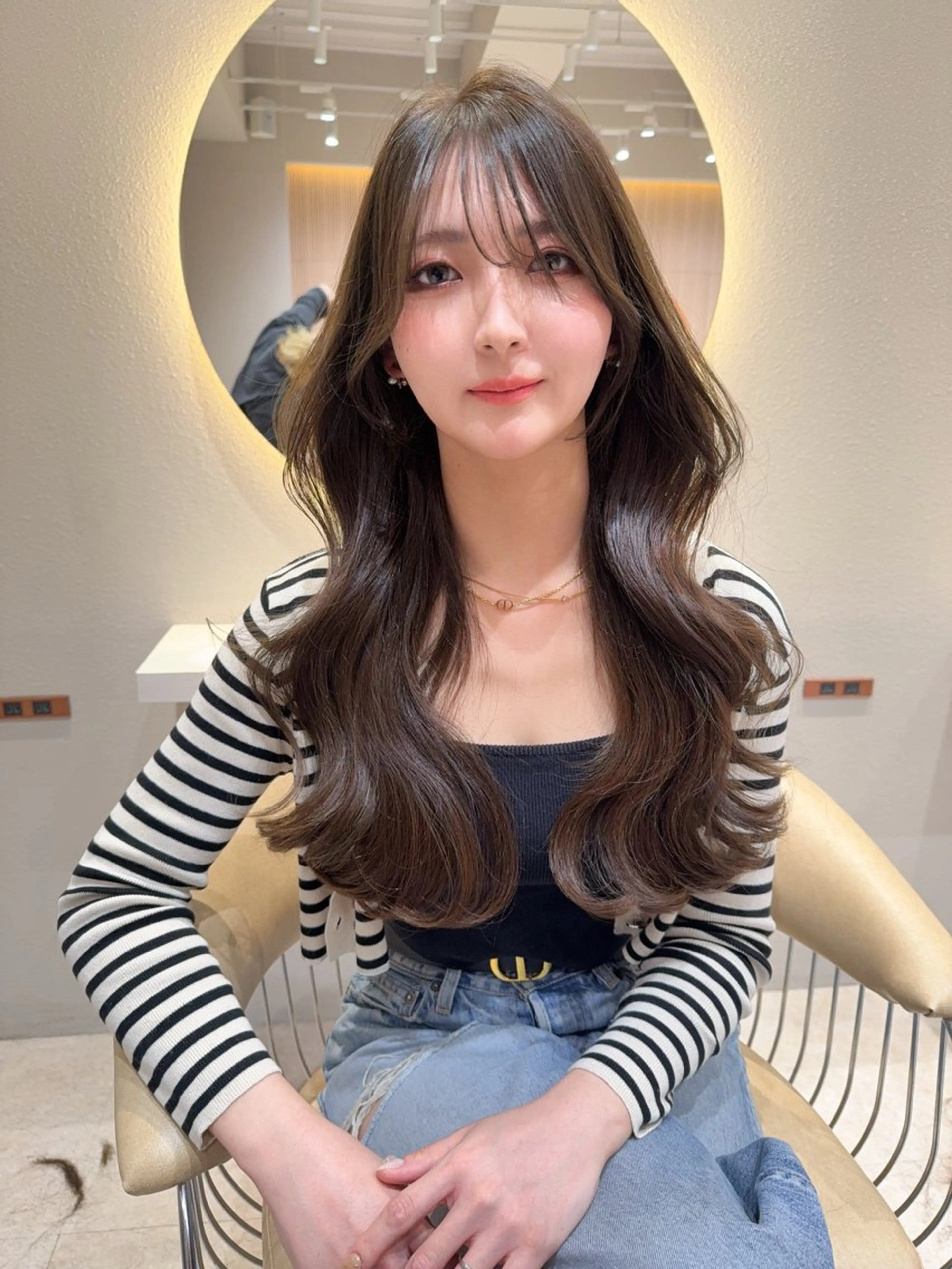 セミロング カラー カット ヘアカラー トリートメント レイヤー❣️縮毛矯正 川村利幸のヘアスタイル