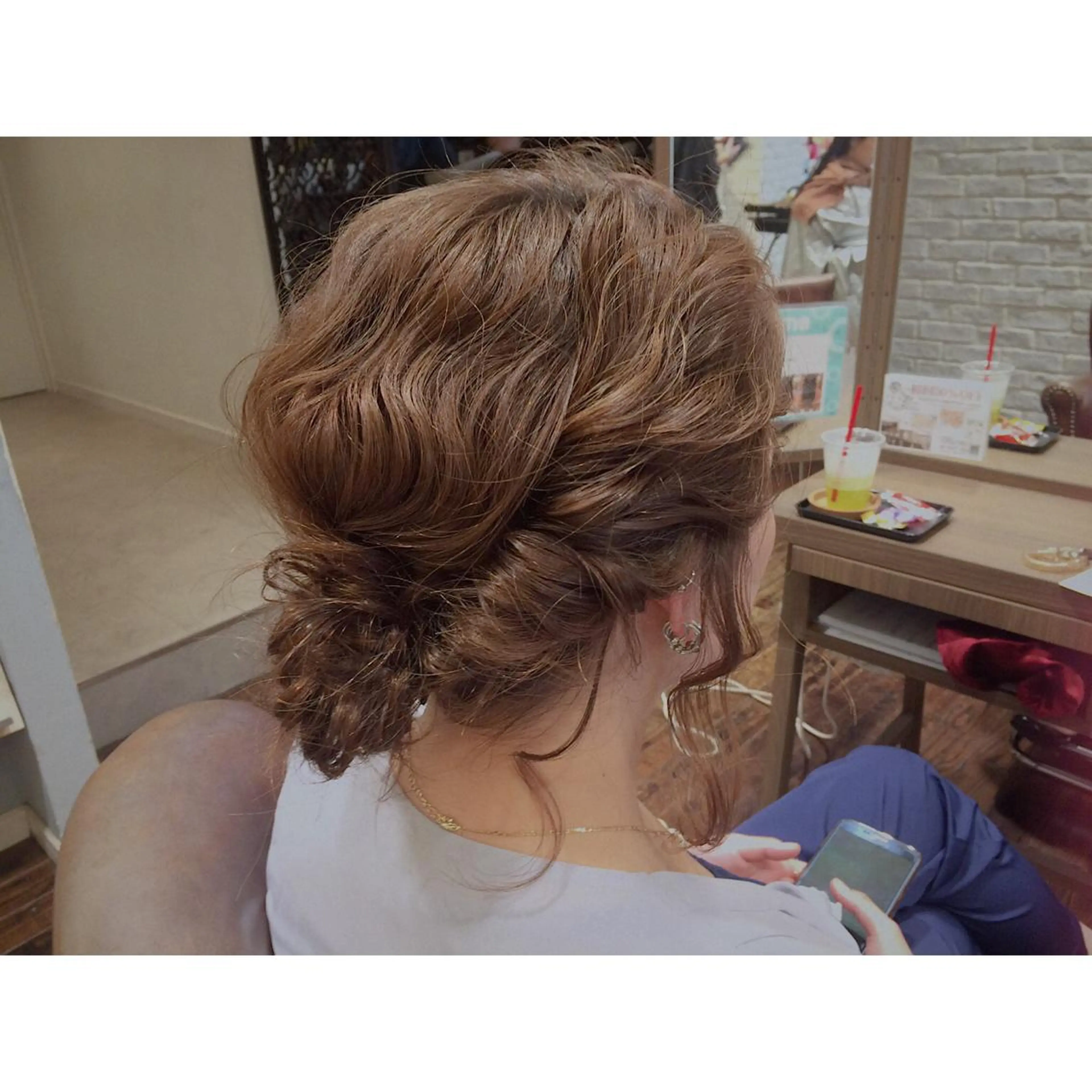 ヘアアレンジ 藤井 菜緒のヘアスタイル