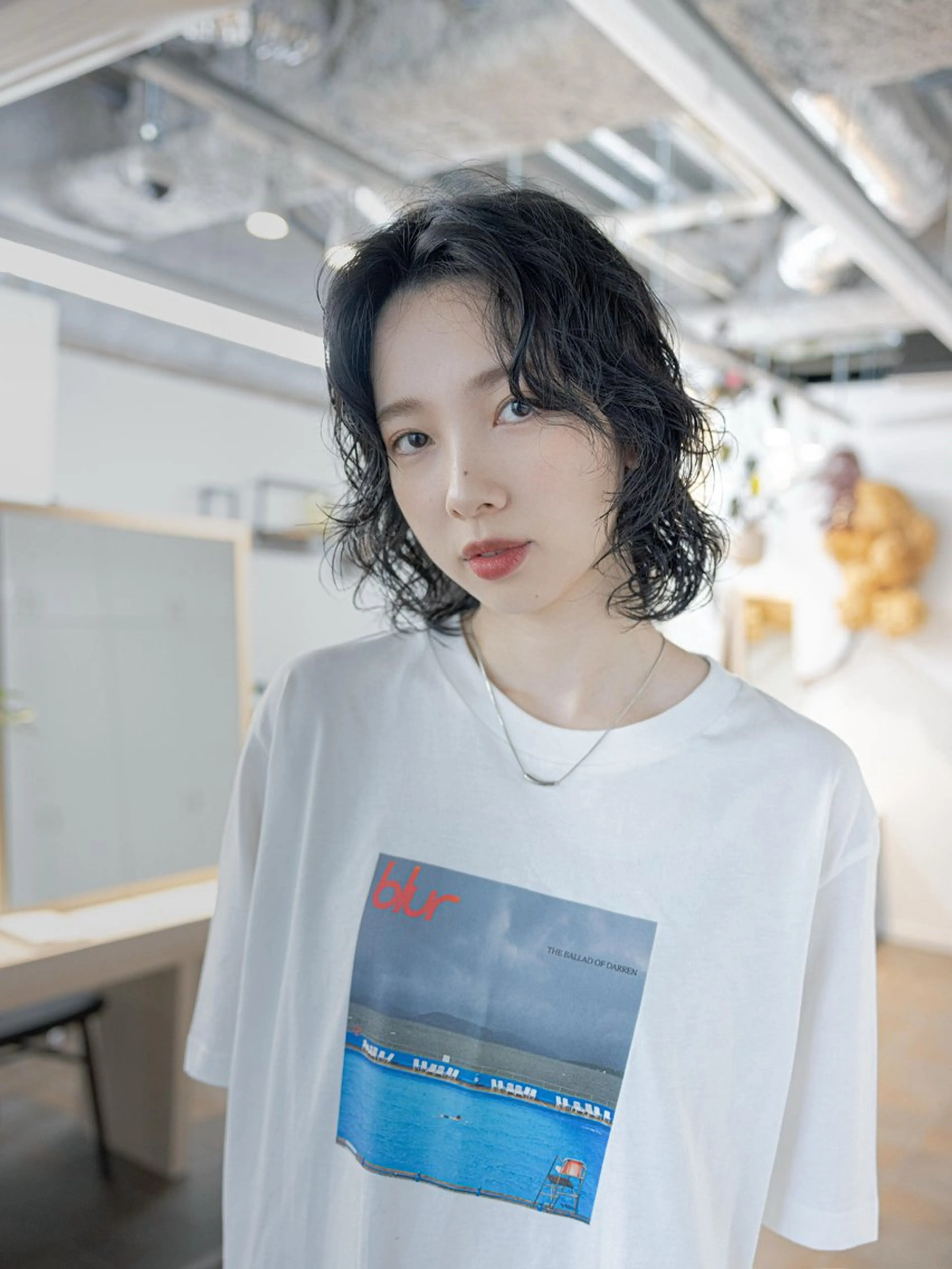 ミディアム ミディアムパーマ 髪質改善 レイヤーカット ウルフカット カット パーマ ショート/ボブ/ パーマ/井上のヘアスタイル