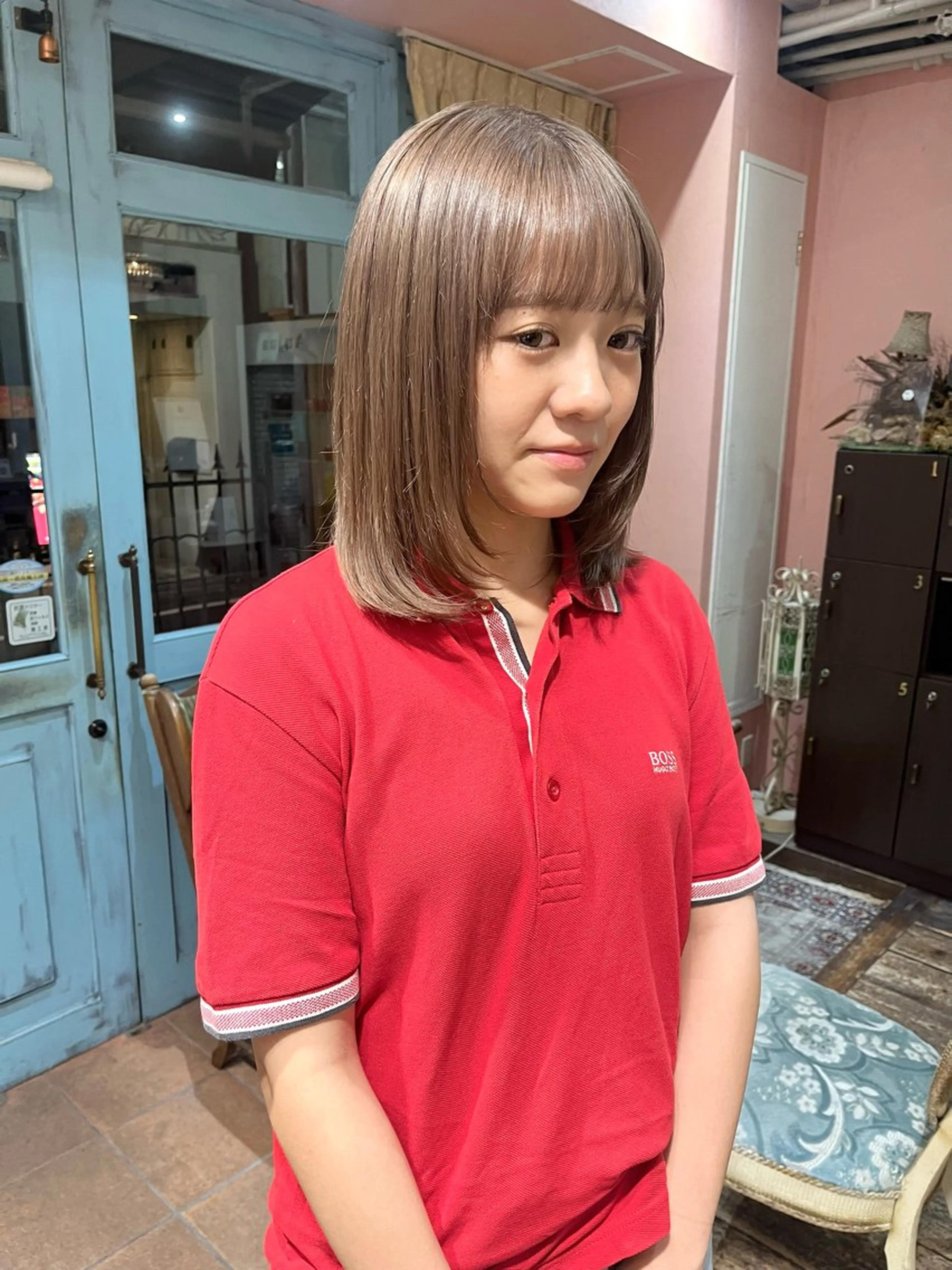 カラー ベージュカラー ブリーチ rotika by Doll hair所属・RYOKA 心斎橋美容室のヘアスタイル