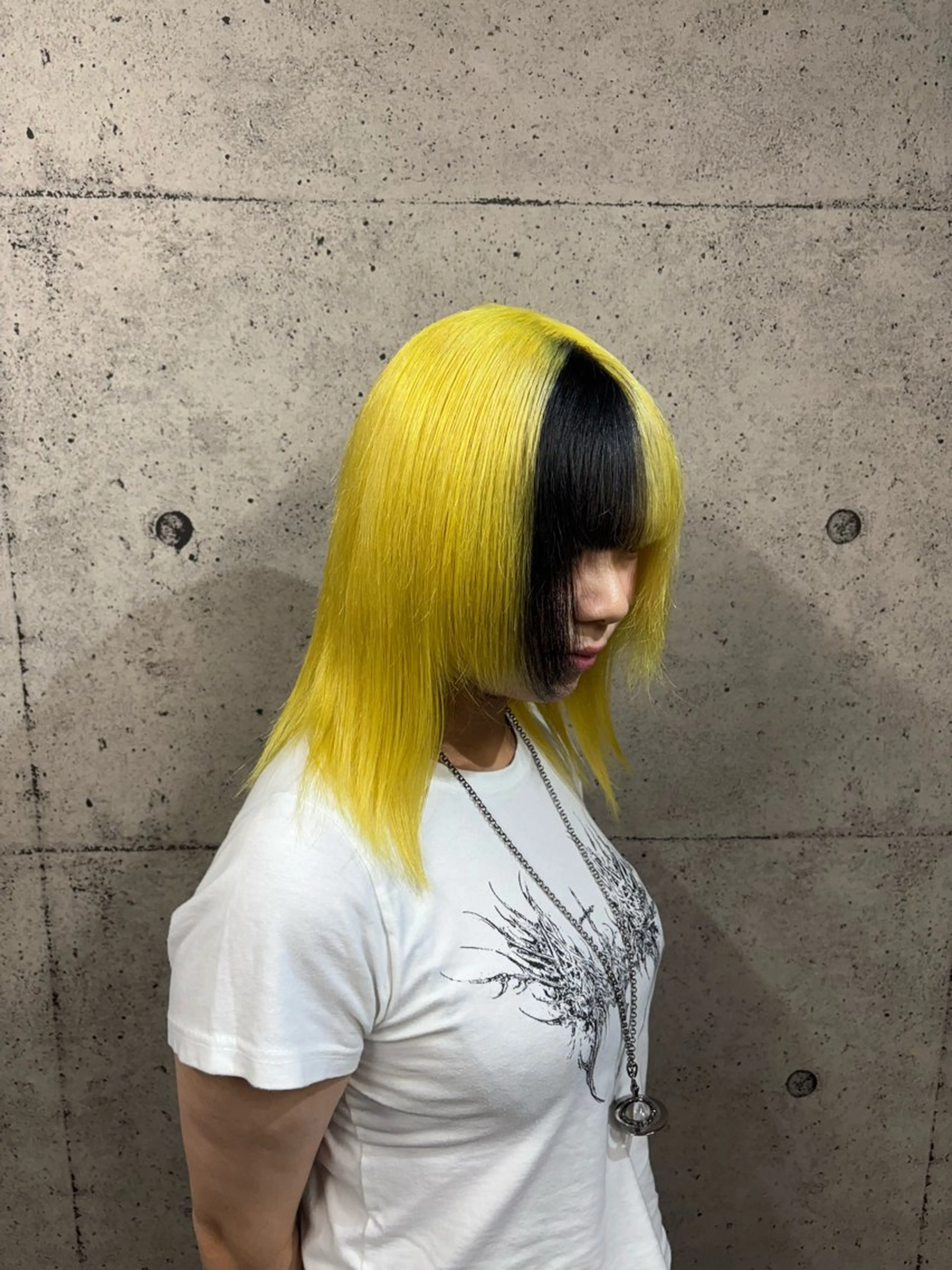 ミディアム カラー デザインカラー ヘアカラー ハイトーン/ブリーチ /hikaruのヘアスタイル