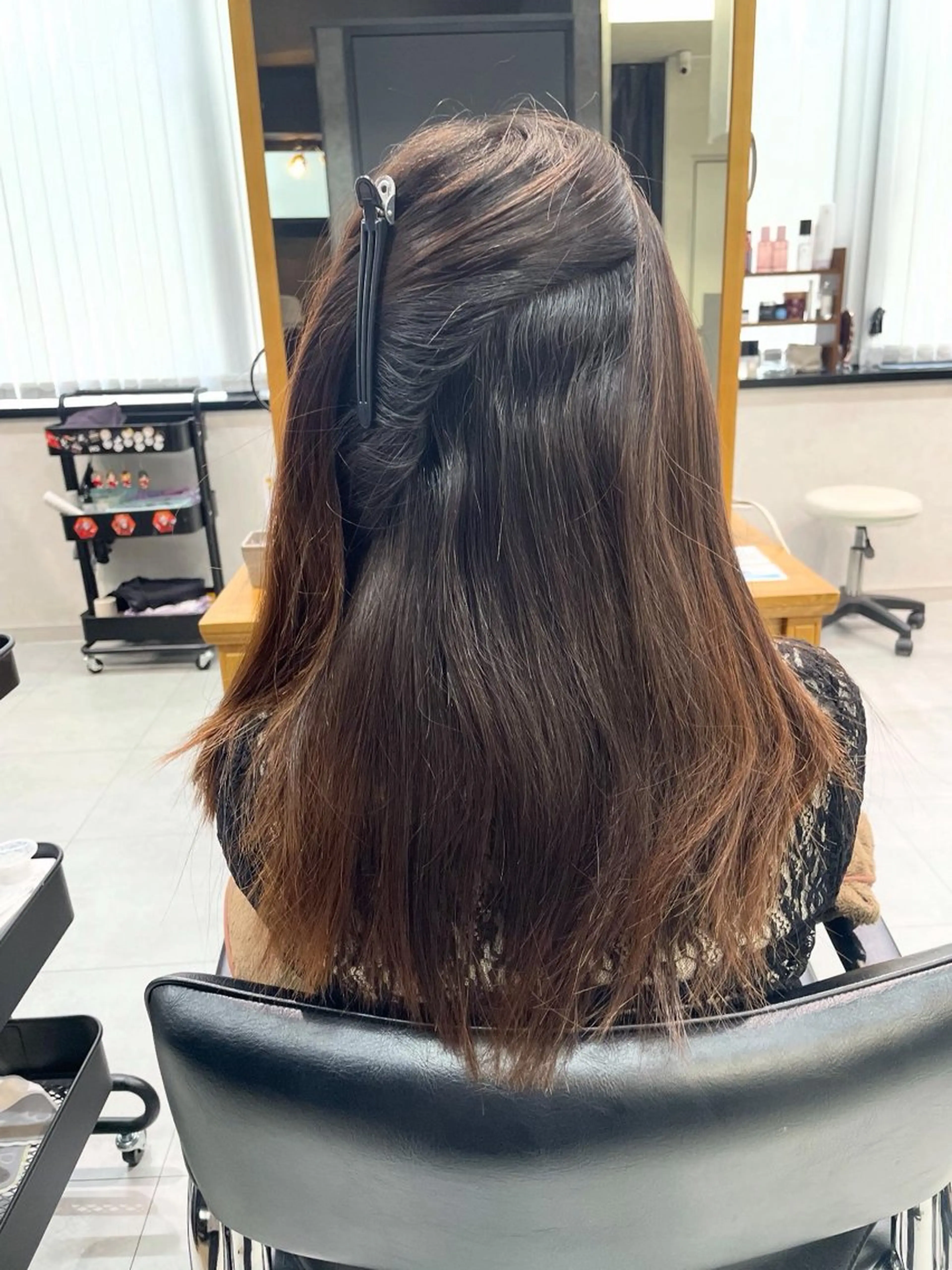 ミディアム 縮毛矯正 カット 縮毛矯正 トリートメント ✨横須賀髪質改善✨️ 加藤 百音のヘアスタイル