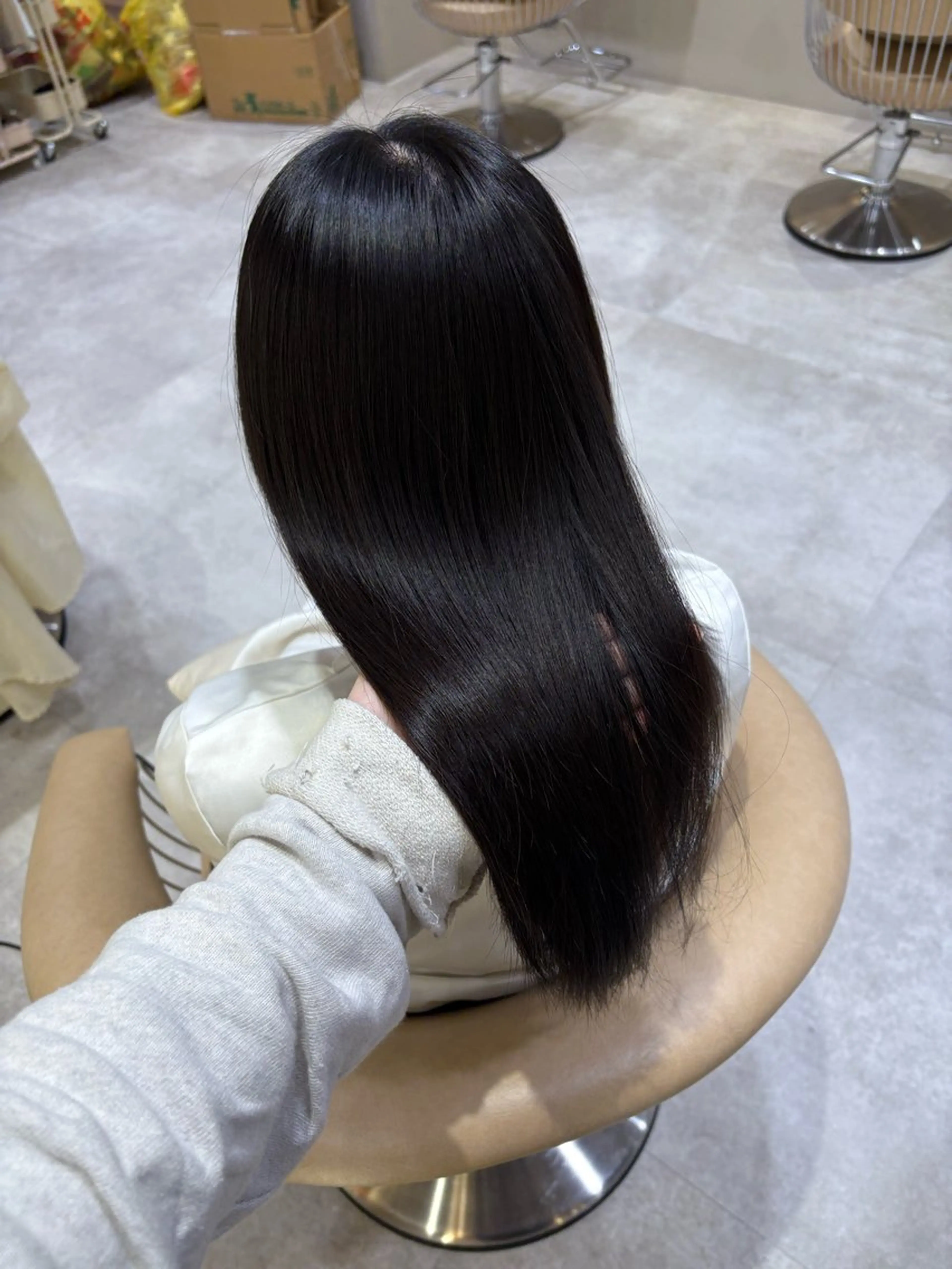 ロング 井上 一青のヘアスタイル