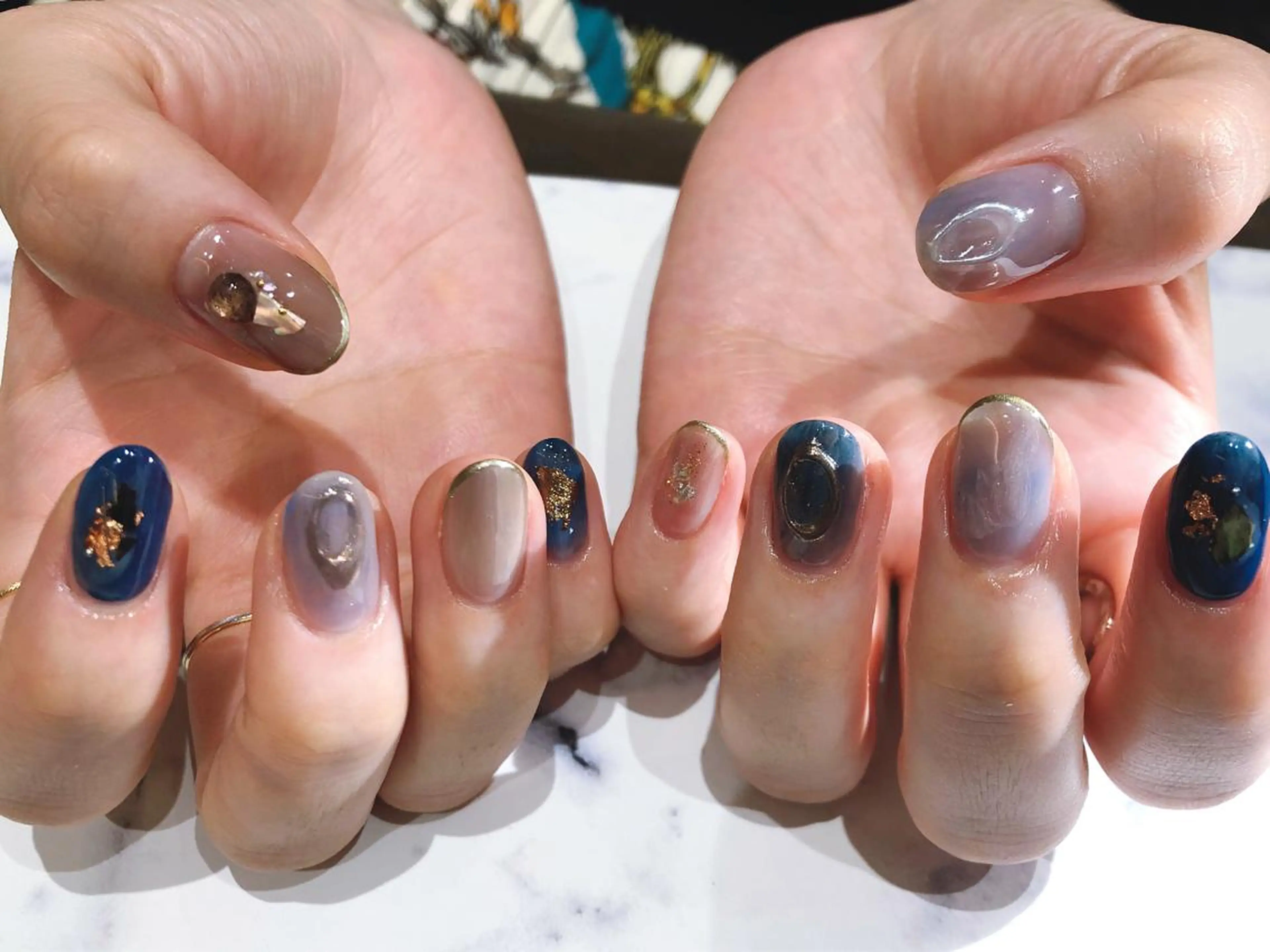 ショート カラー キッズ ネイル マツエク・マツパ ハンドネイル illum hicariのネイルデザイン