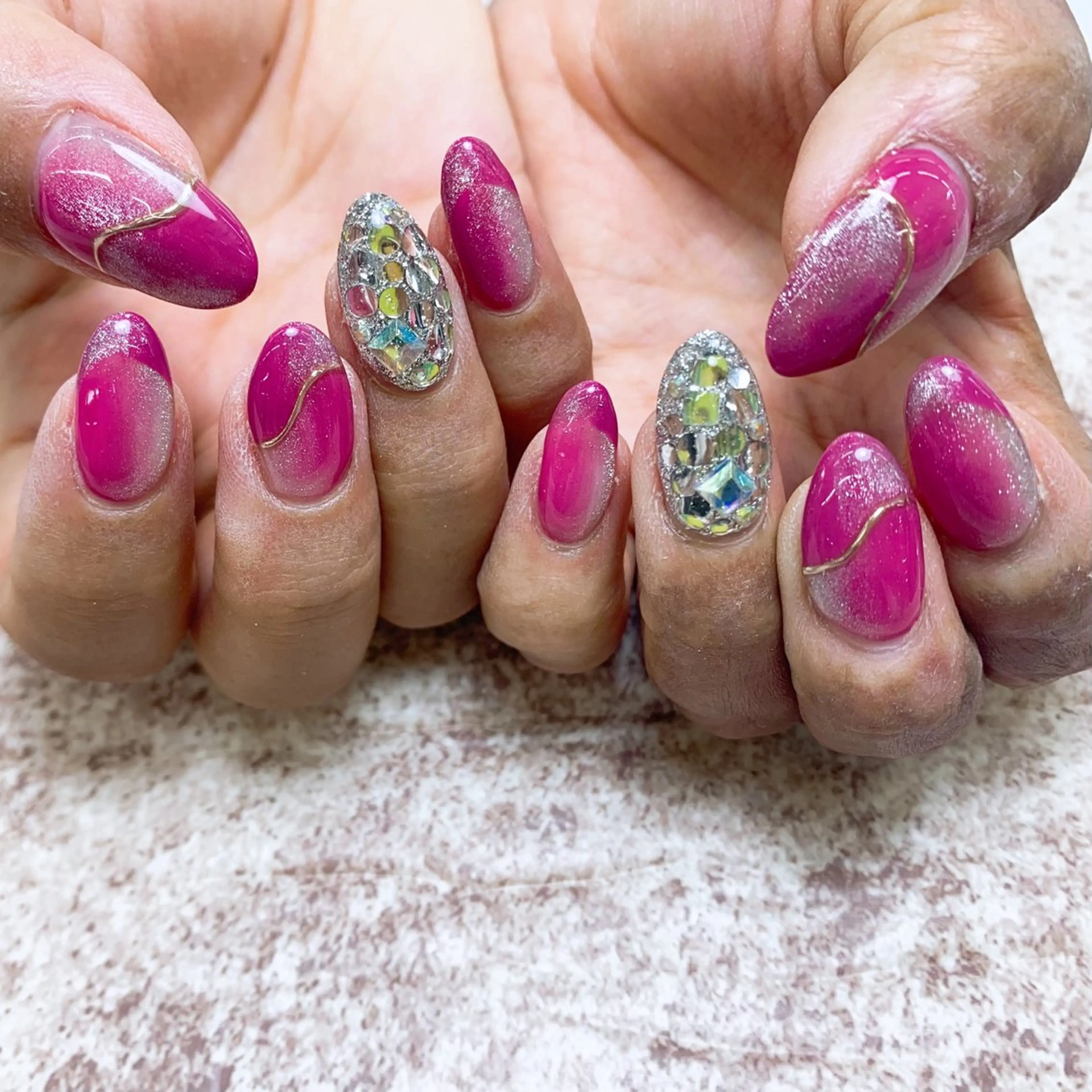 ネイル ハンドネイル ⭐︎休業中の練習⭐︎ JNA認定講師髙橋のネイルデザイン