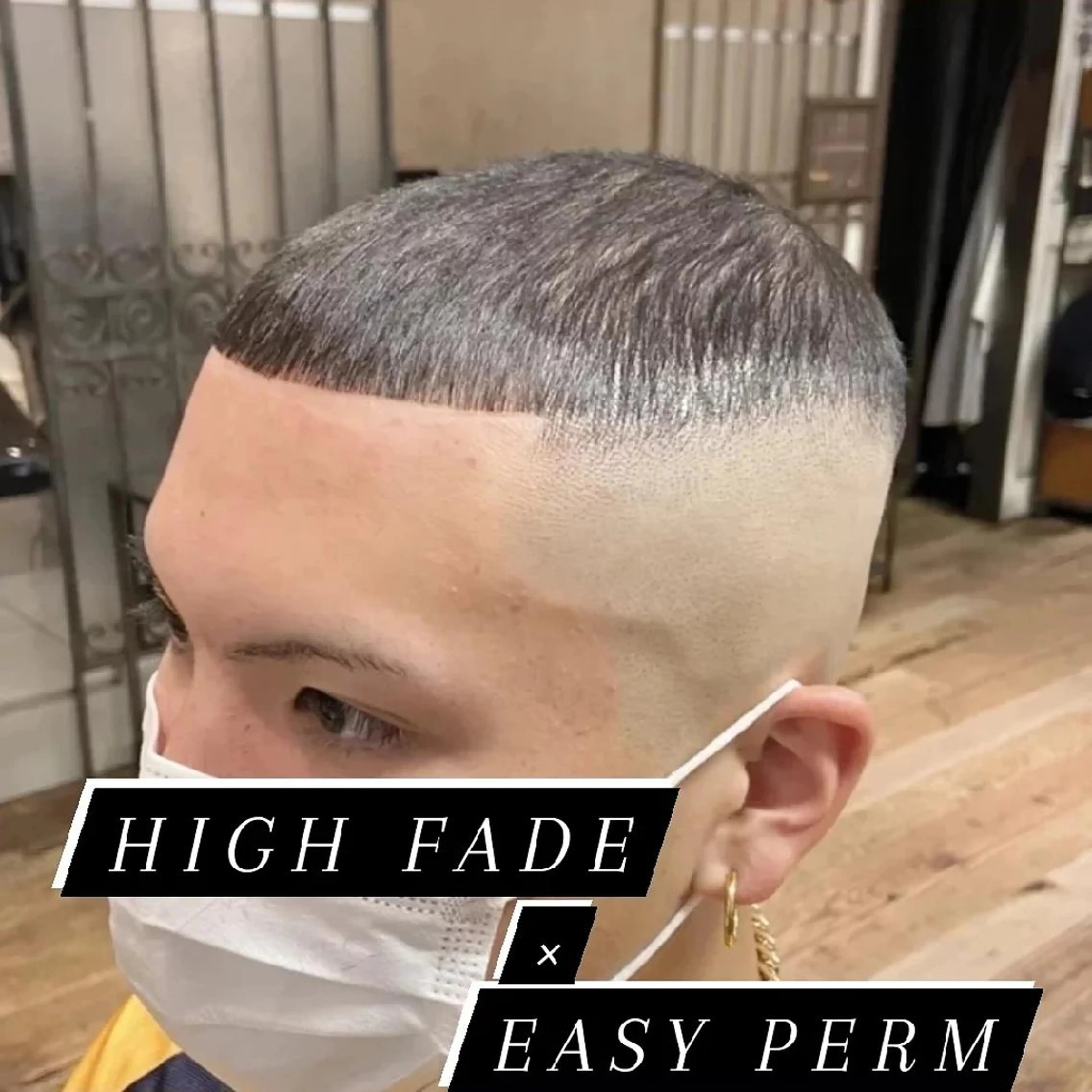 ショート メンズ カット Hair make ONE  008所属・メンズ/フェード/ バーバー/盛山大地のヘアスタイル