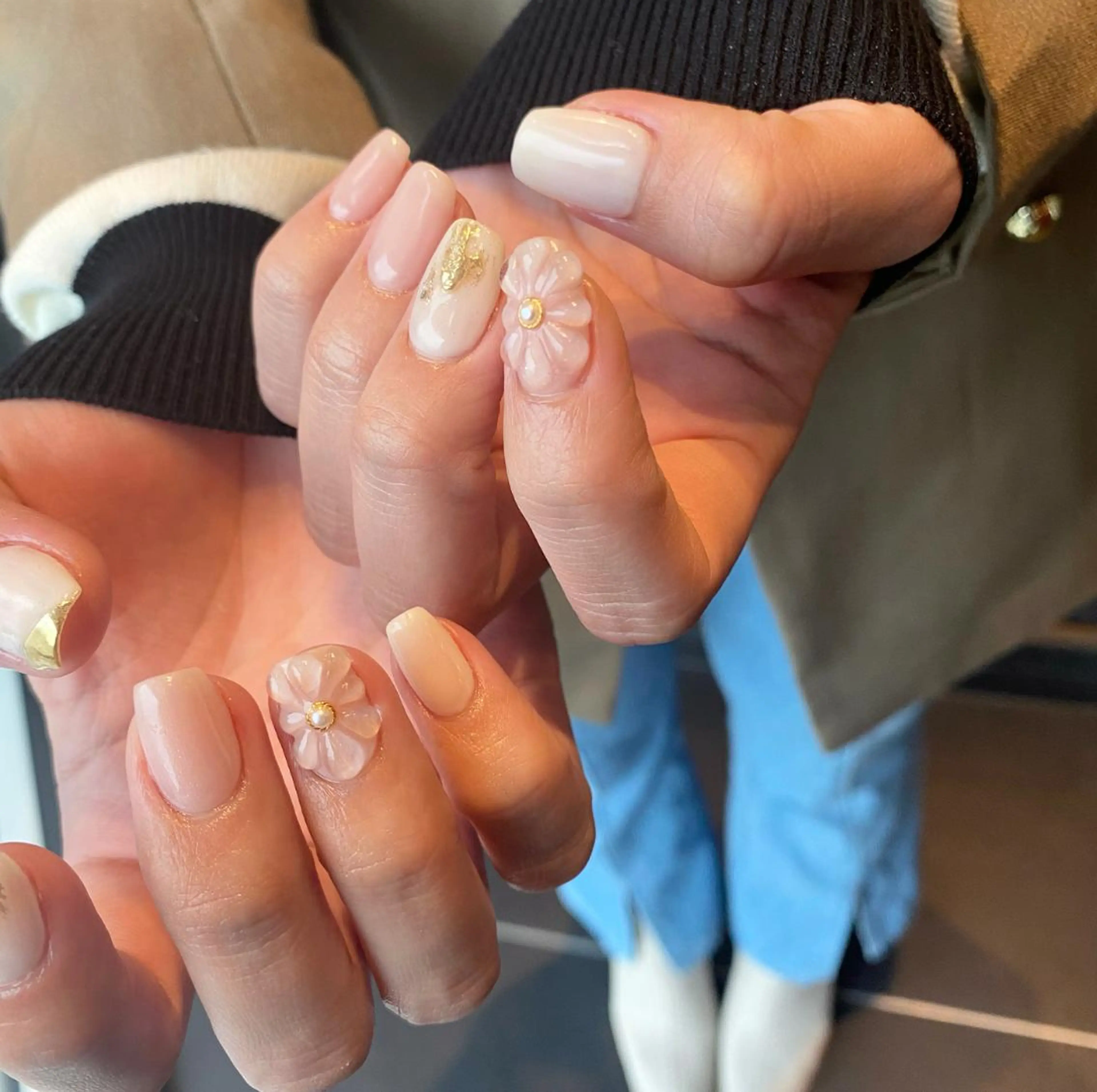 ネイル ぷっくりネイル 春ネイル EMANON心斎橋店所属・大阪心斎橋ネイル/ hinataのネイルデザイン