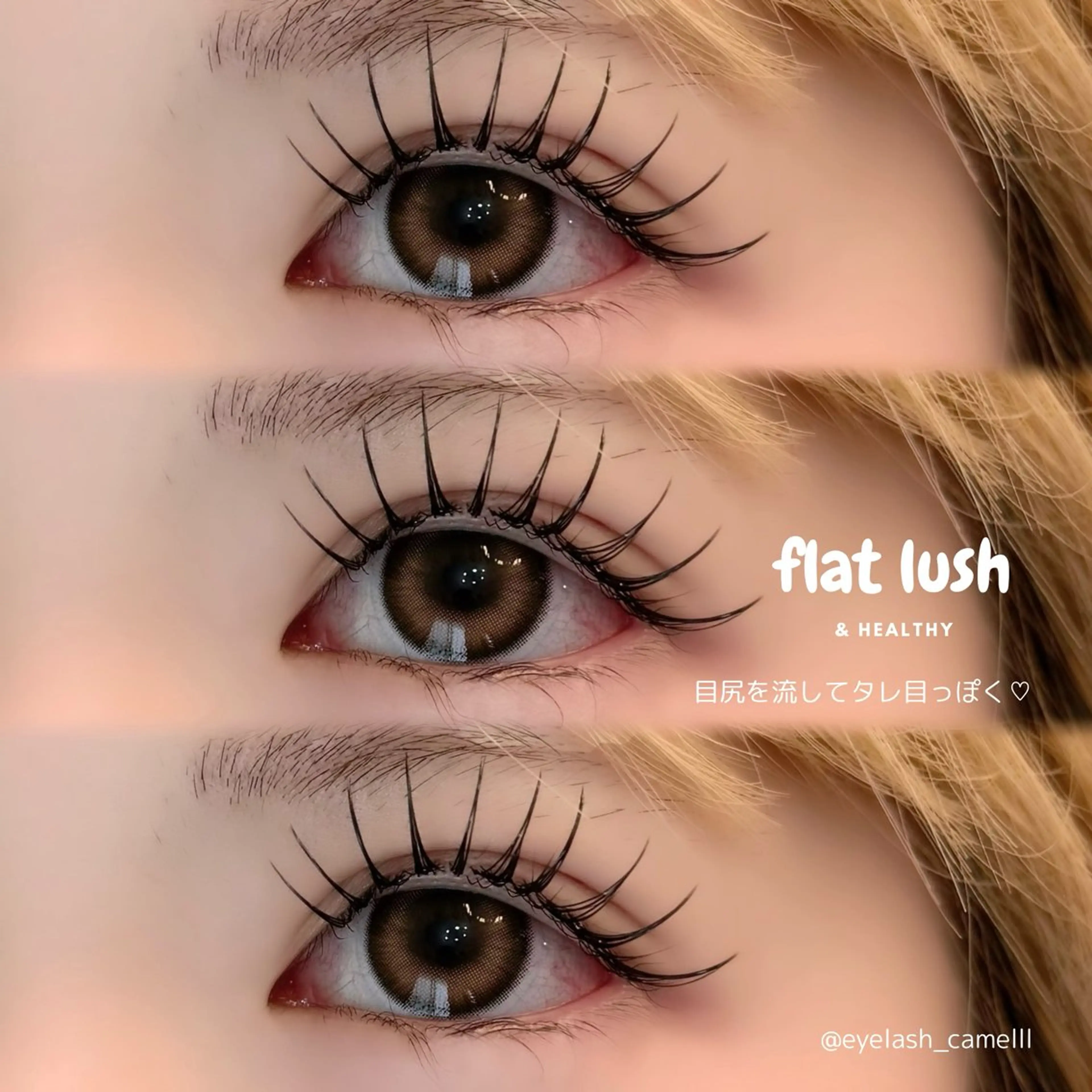 マツエク・マツパ マツエク 【那覇/束感まつ毛】 ｷｬﾒﾙのマツエク・マツパデザイン