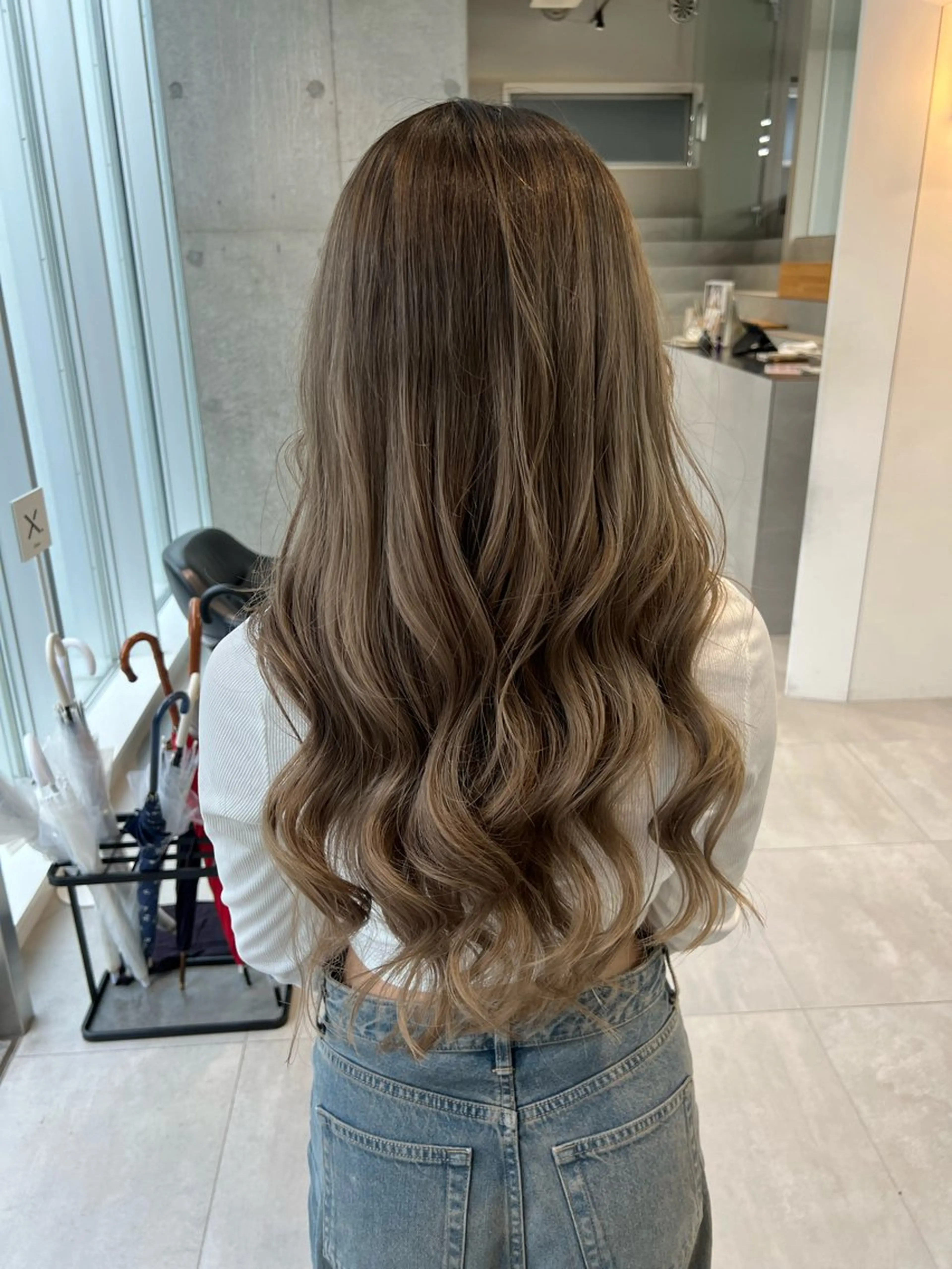 セミロング カラー グラデーションカラー グレージュ カット ヘアカラー トリートメント 吉沢遣人/レイヤー 艶カラー/パーマのヘアスタイル