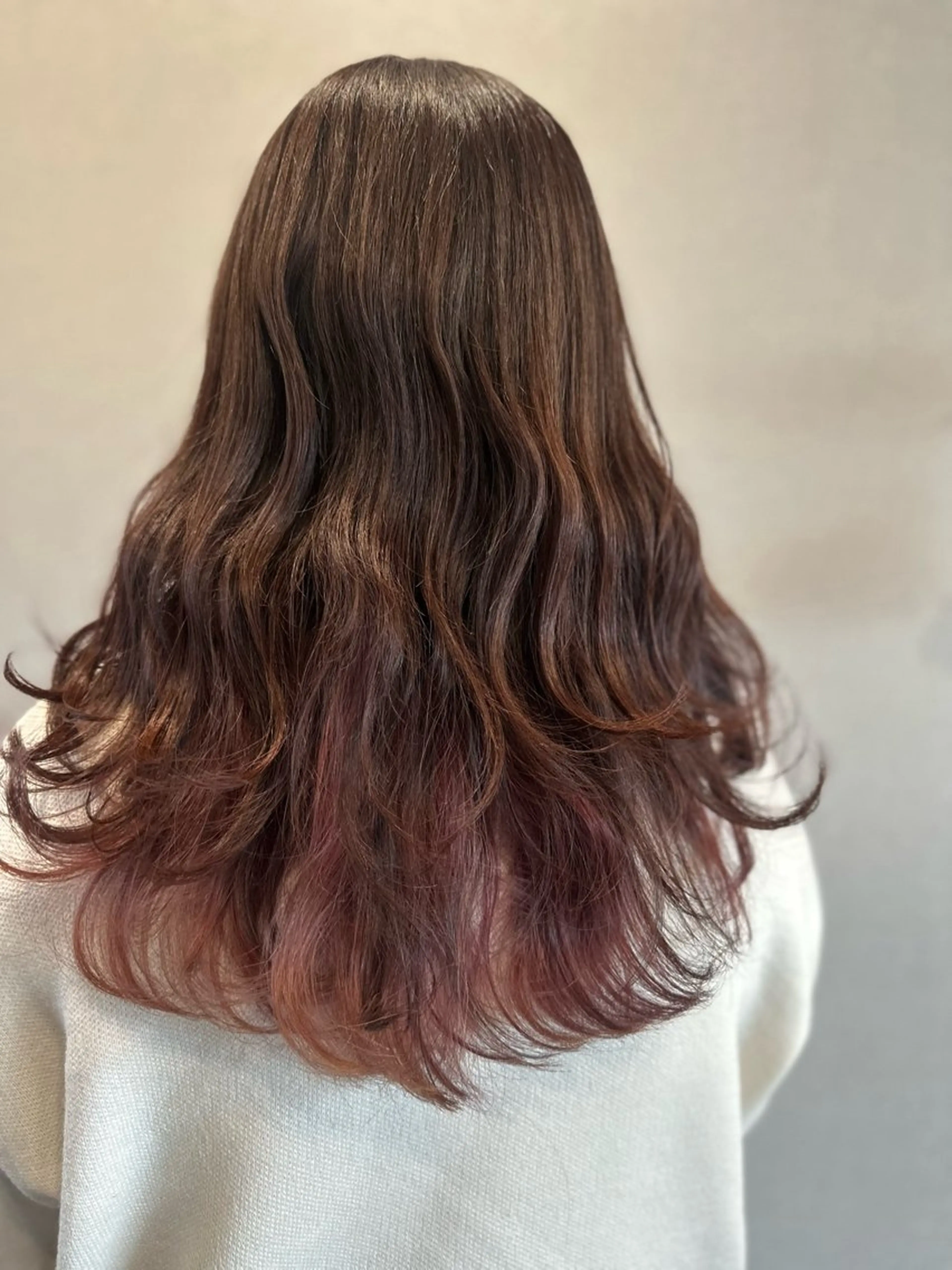 ロング カラー カット ヘアカラー トリートメント K Harukaのヘアスタイル