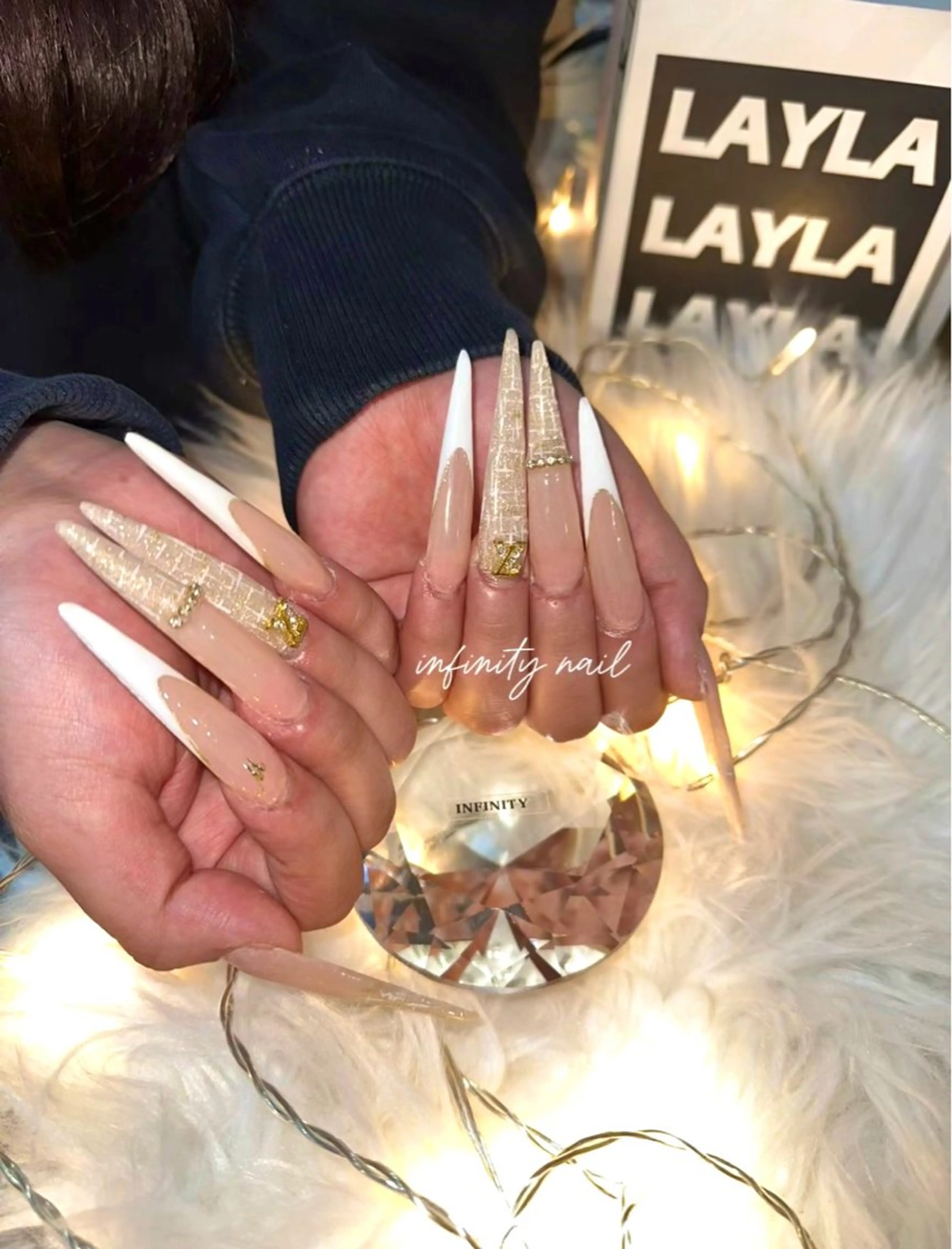 ネイル ロングネイル 春ネイル ハンドネイル INFINITY所属・INFINITY nailのネイルデザイン