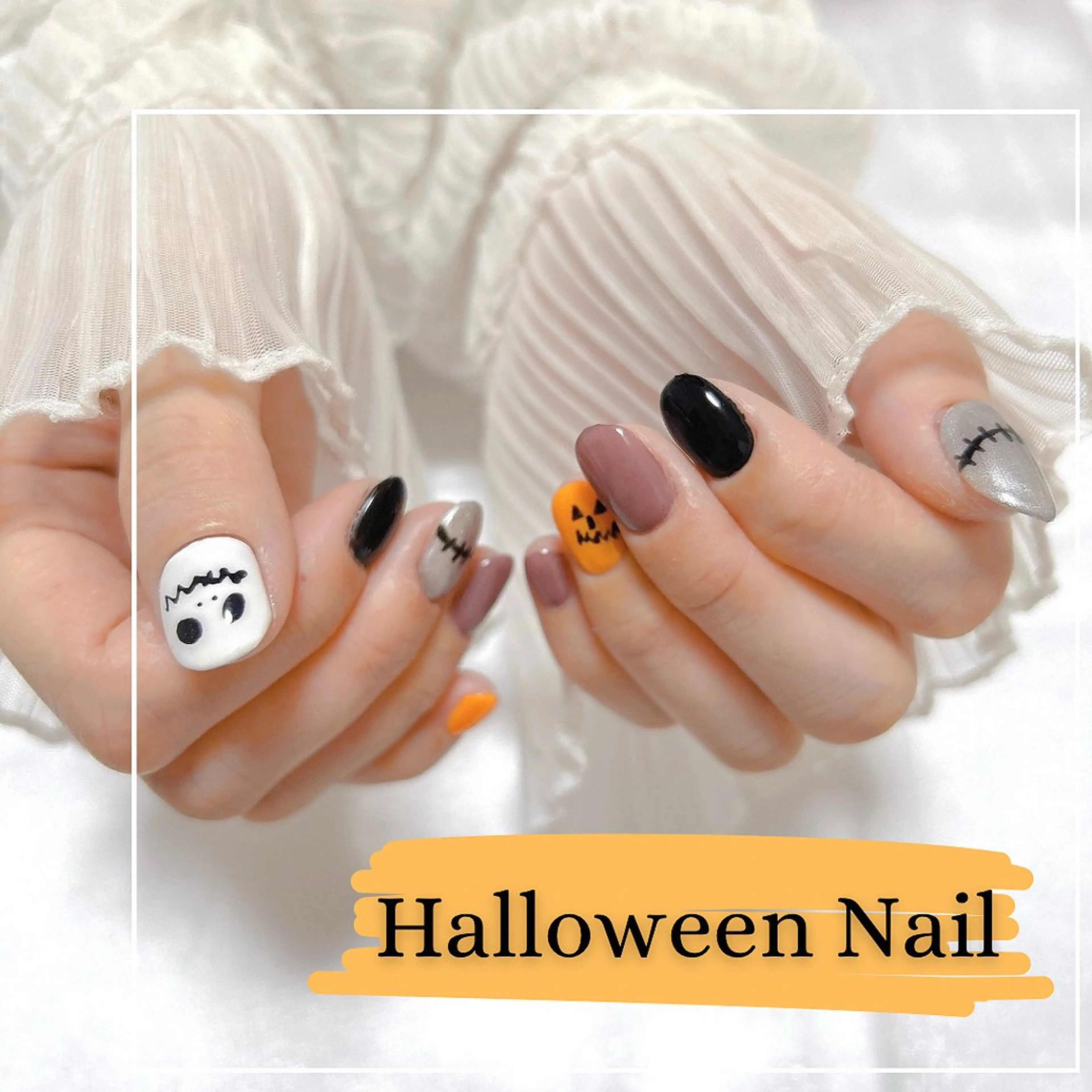 ネイル ハロウィン Total Beauty Salon Charlme所属・【早朝・深夜🉑】 Charlmeのネイルデザイン