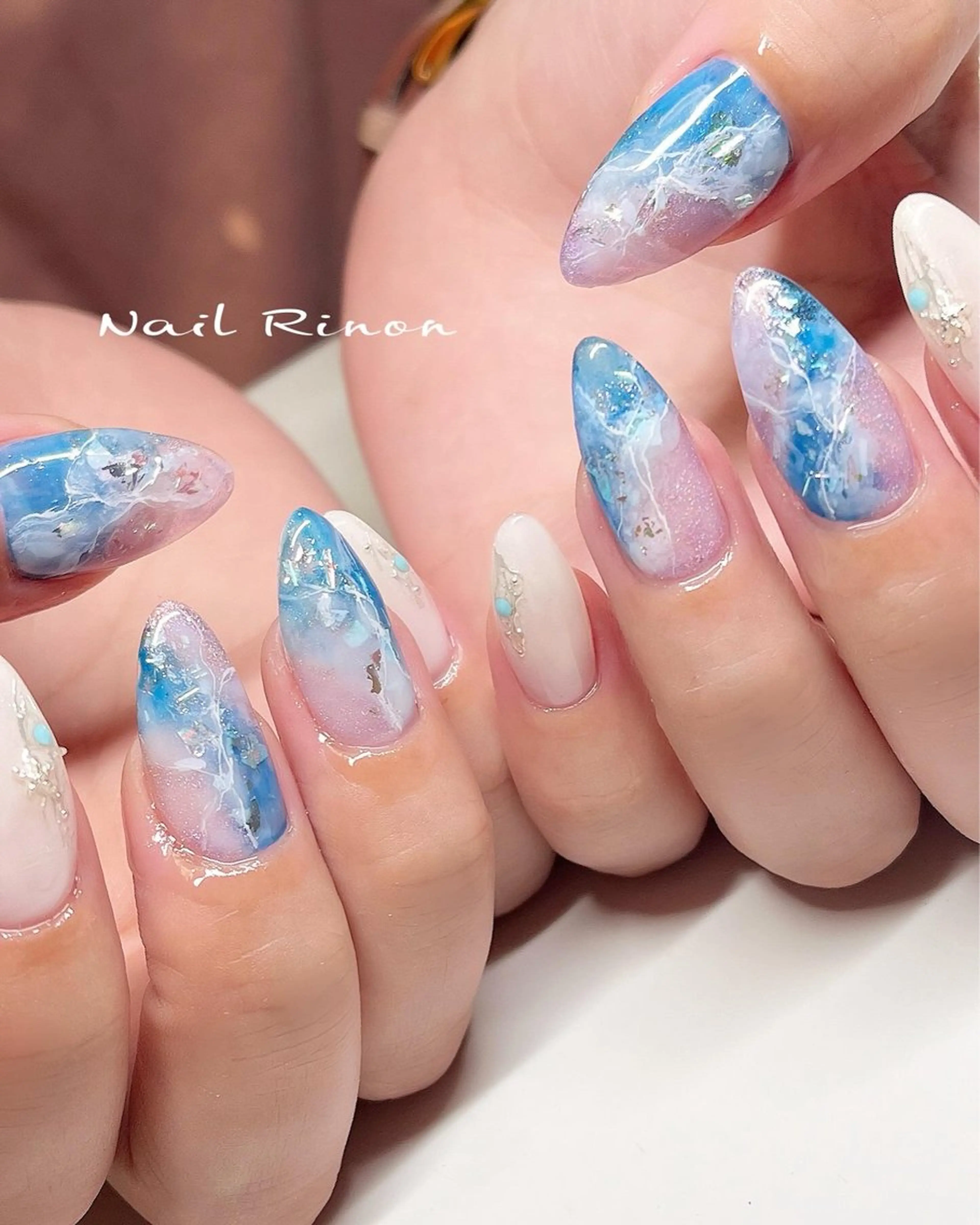 ネイル 夏ネイル ハンドネイル Nail Rinonのネイルデザイン