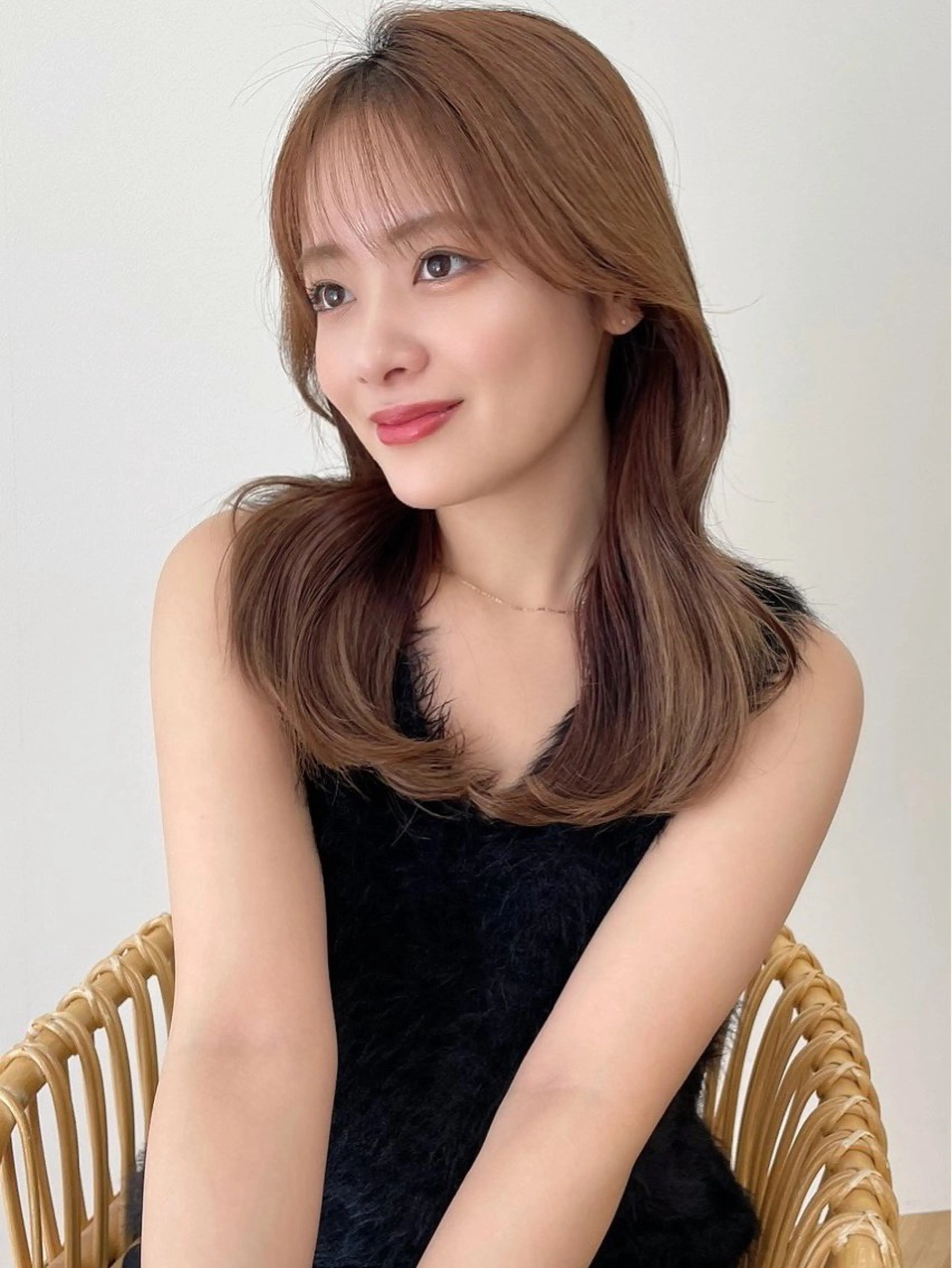 カラー 艶カラー🩵中久保 舞優🩵のヘアスタイル