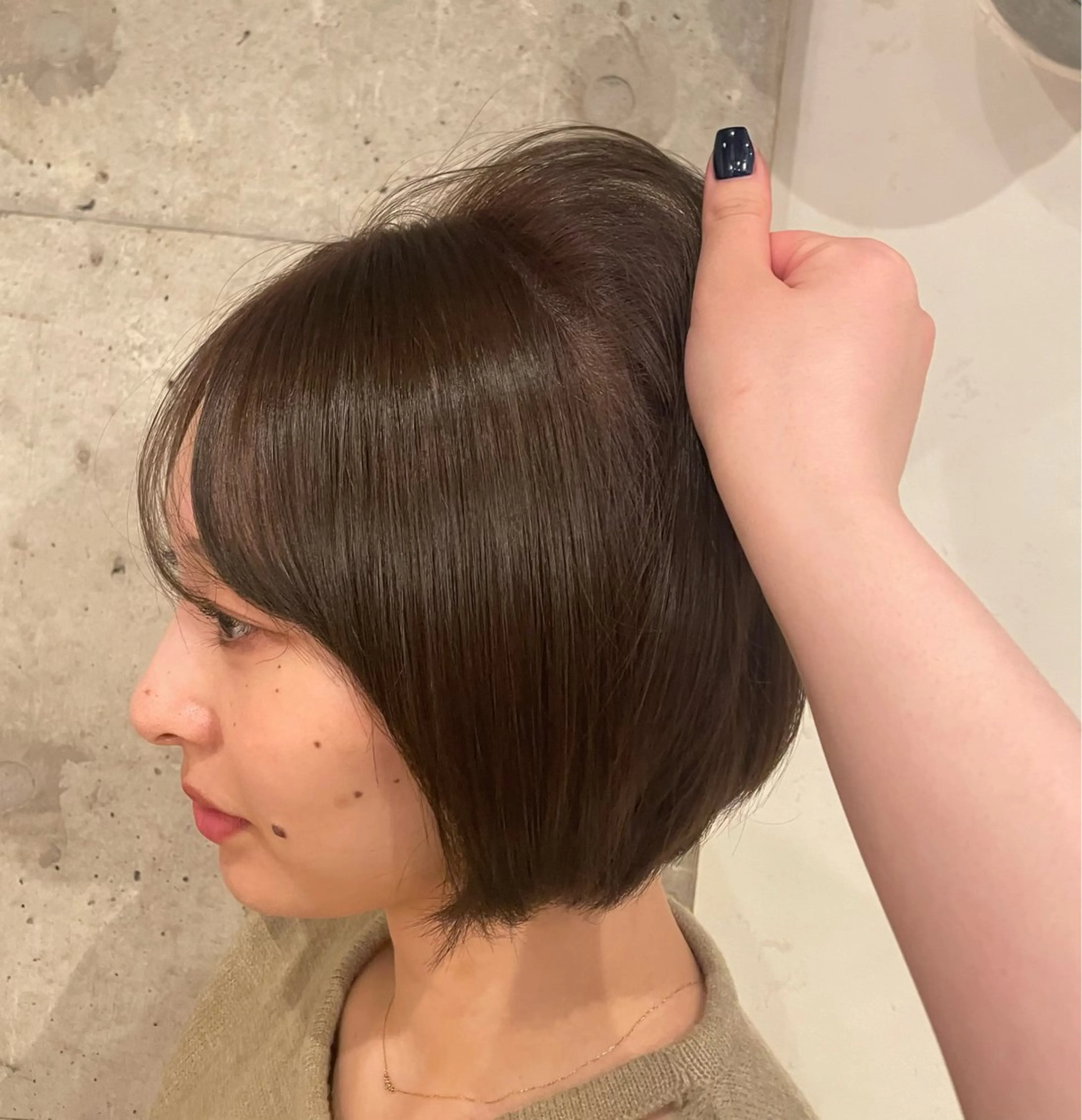 ショート カラー うる艶カラー/美髪 トリートメント/めいのヘアスタイル