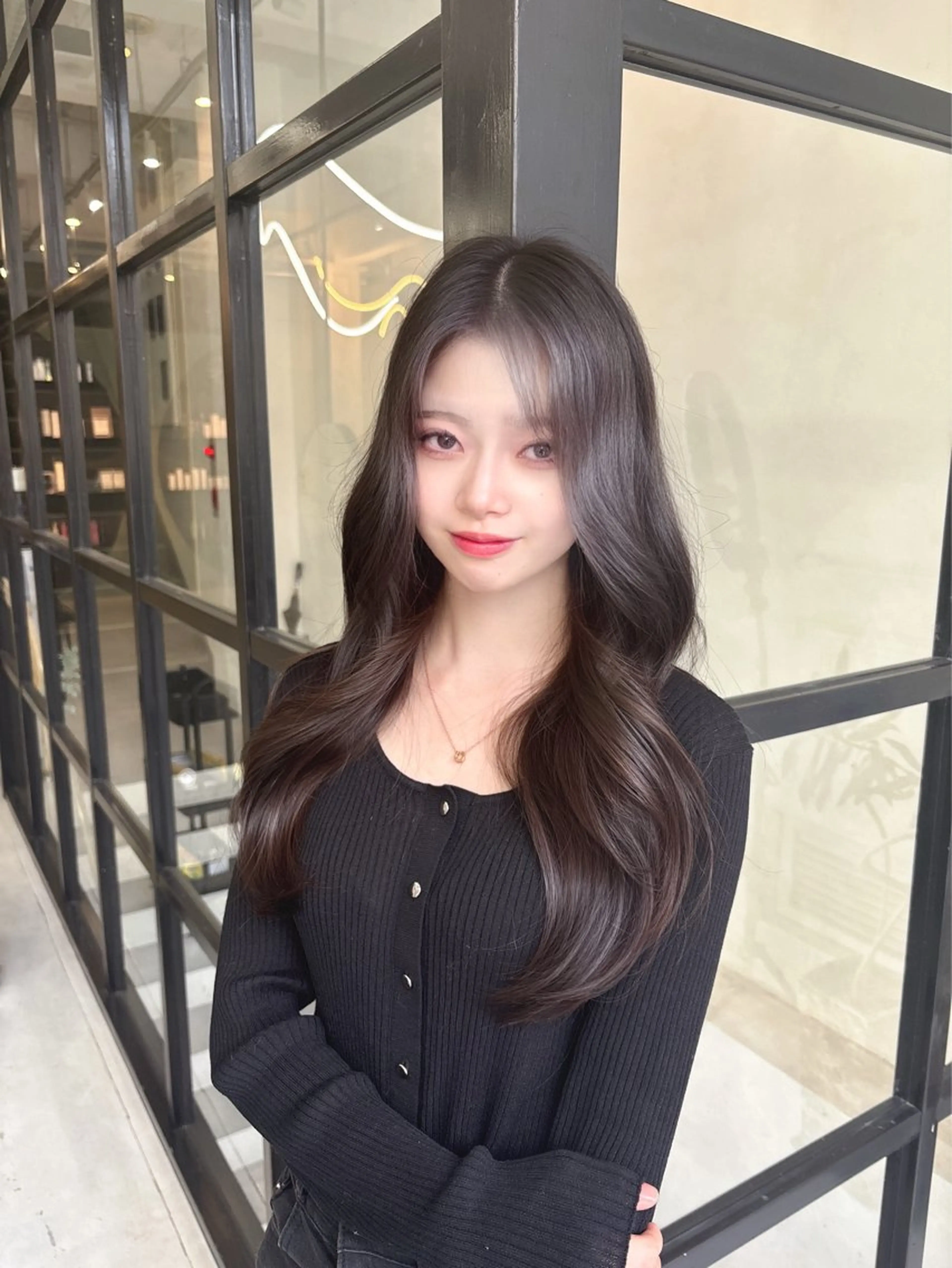 ロング 韓国風ヘア ヘアセット MaisonHALU さくらのヘアスタイル