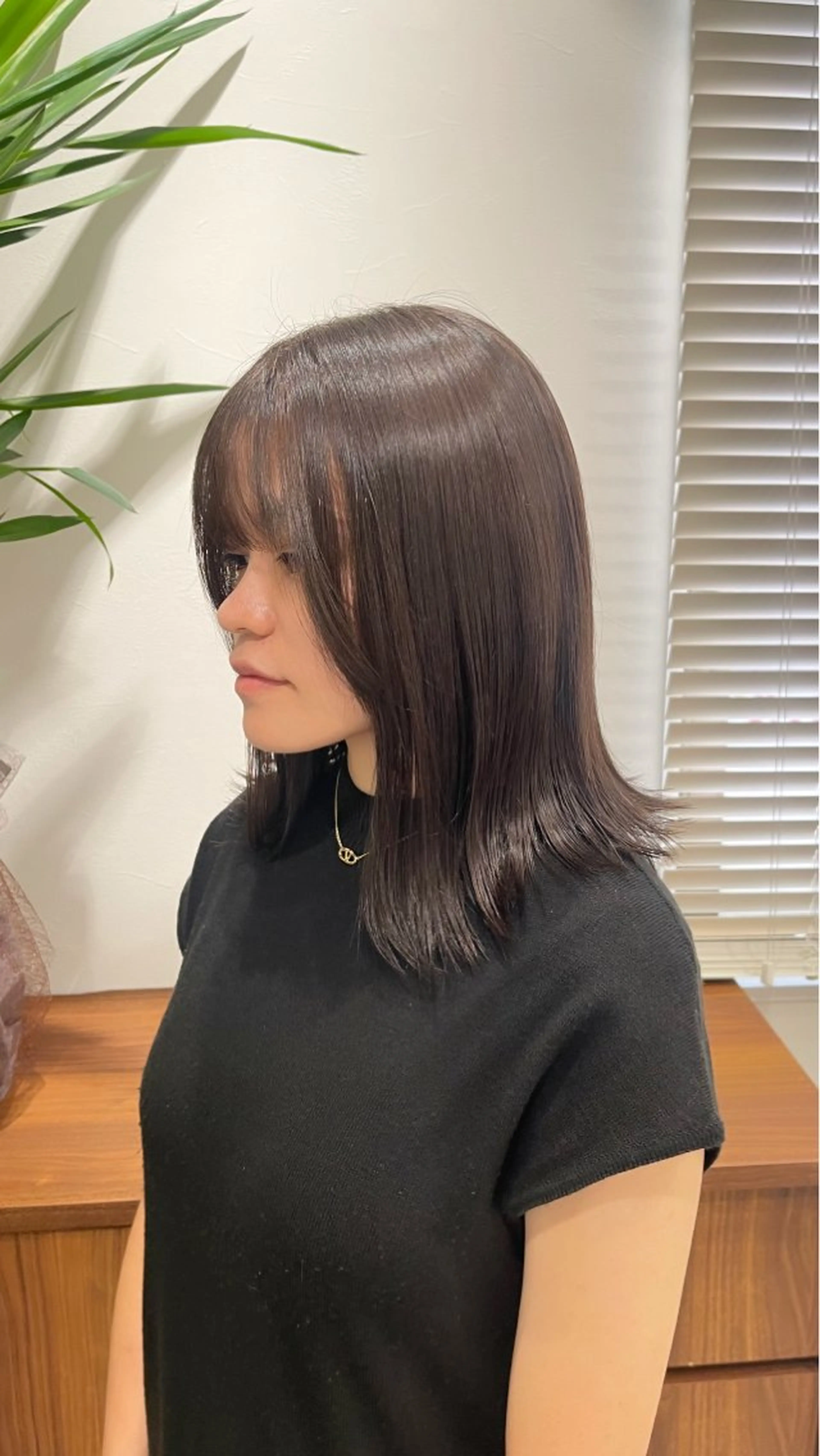 ミディアム カラー ブリーチ ダブルカラー グレージュ ブリーチなしカラー ヘアカラー ボブ/レイヤー /河内温太のヘアスタイル