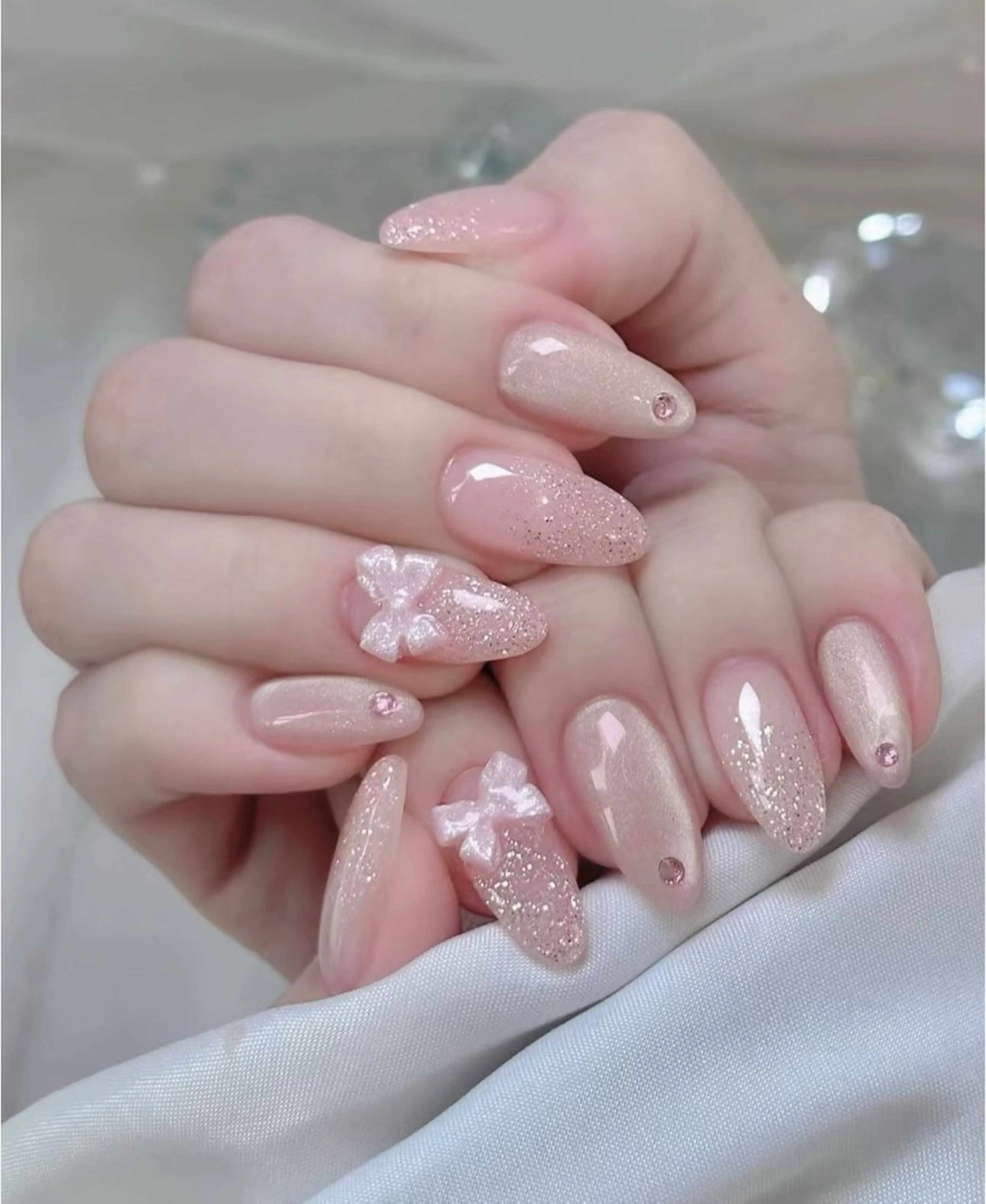 ネイル アートネイル チークネイル 長さ出し フットネイル フレンチネイル YK 美学院のネイルデザイン