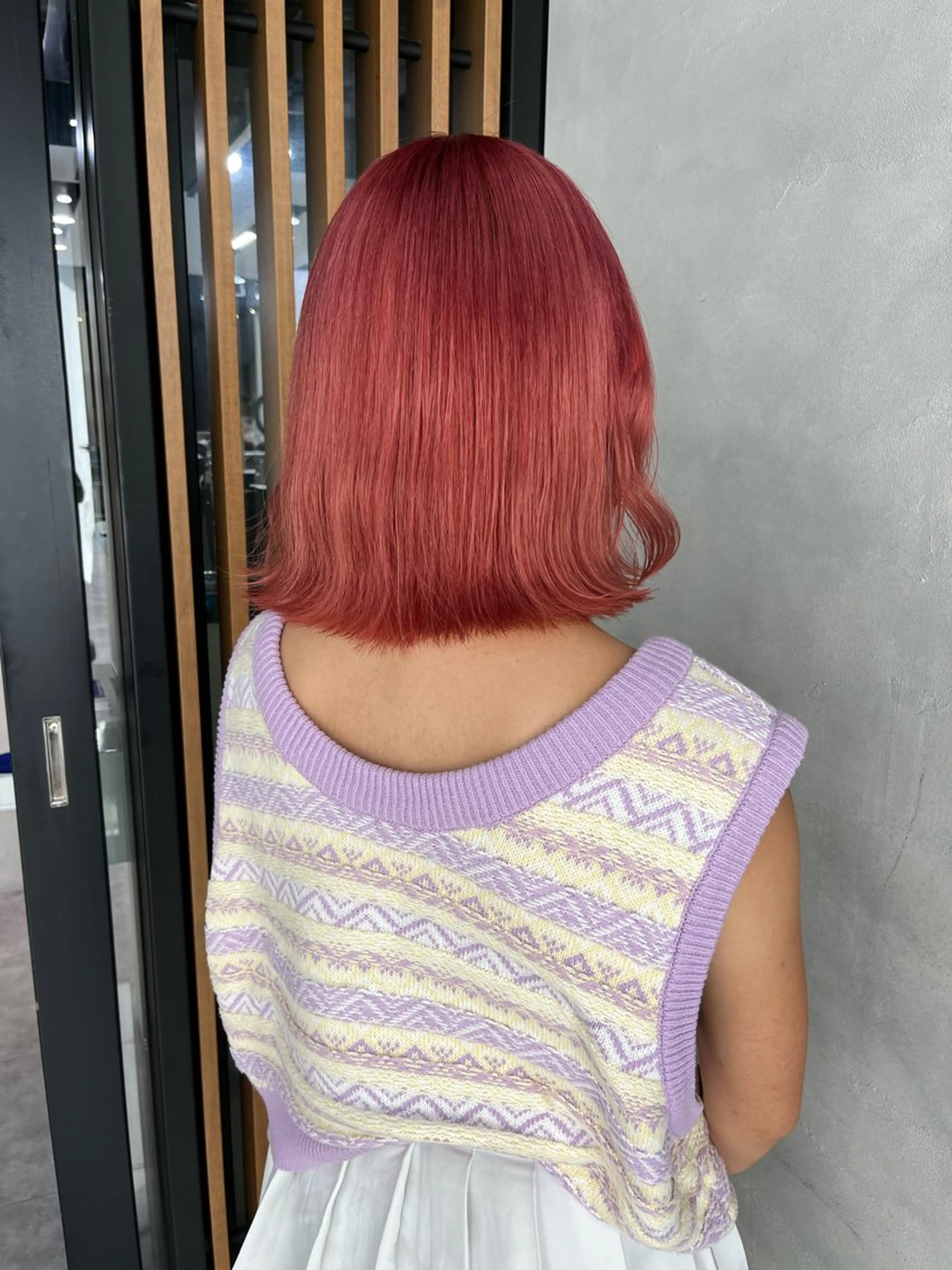 ミディアム 濱川響太レディース カットモデルのヘアスタイル