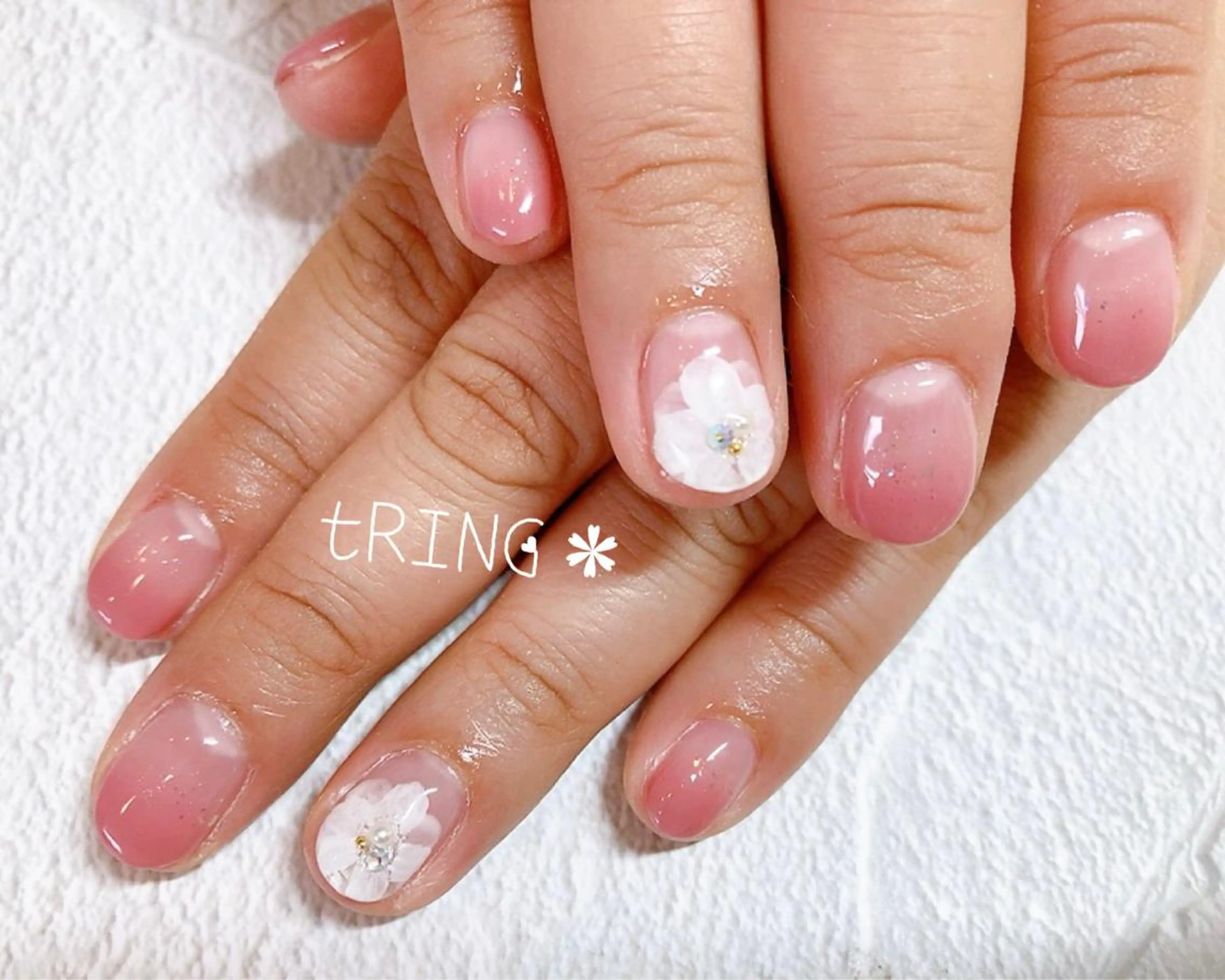 ネイル ハンドネイル tRING＊ しいの木台のネイルデザイン