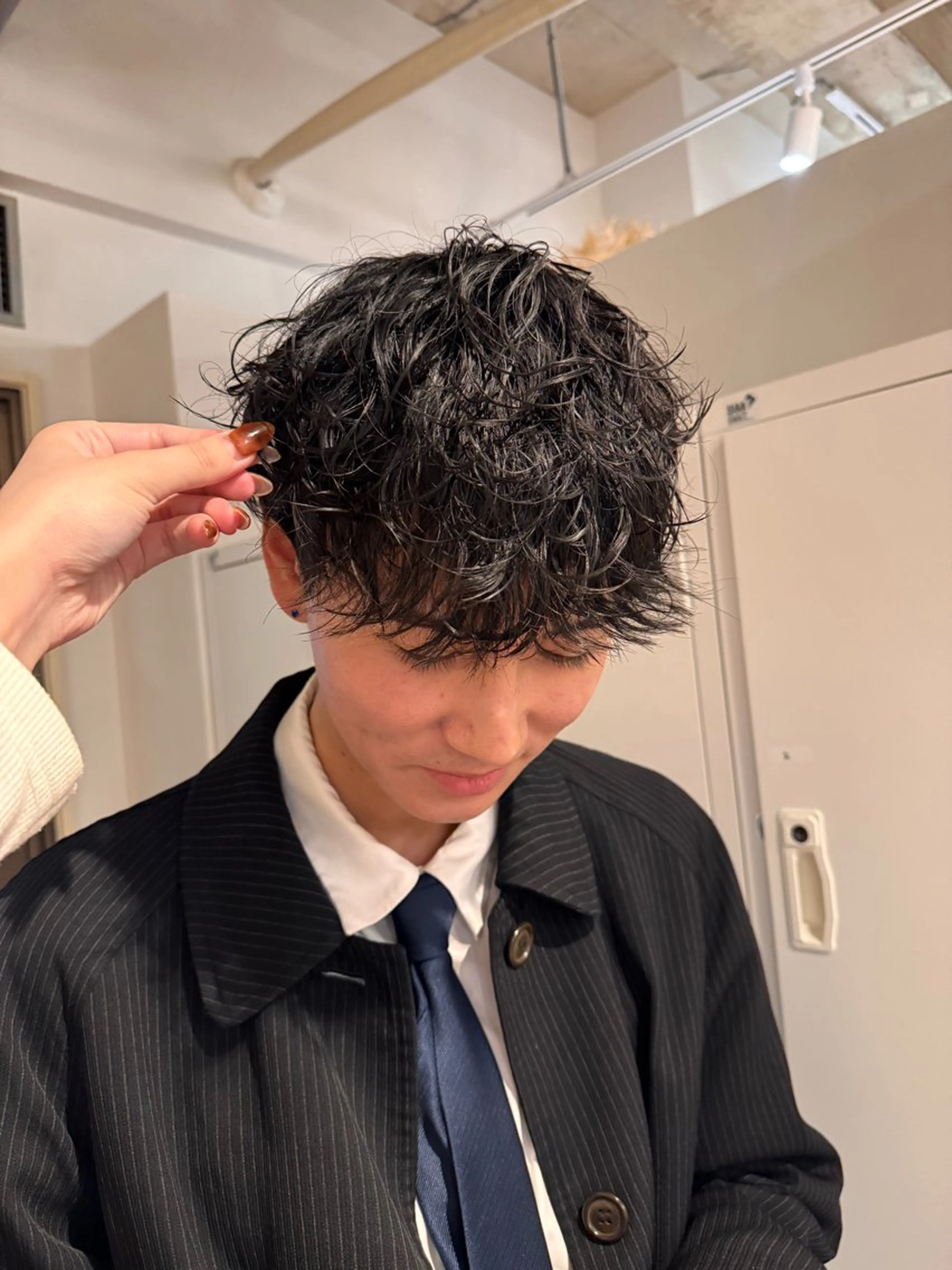 パーマ メンズ カット パーマ AYAKA ／メンズ/四条烏丸/のヘアスタイル