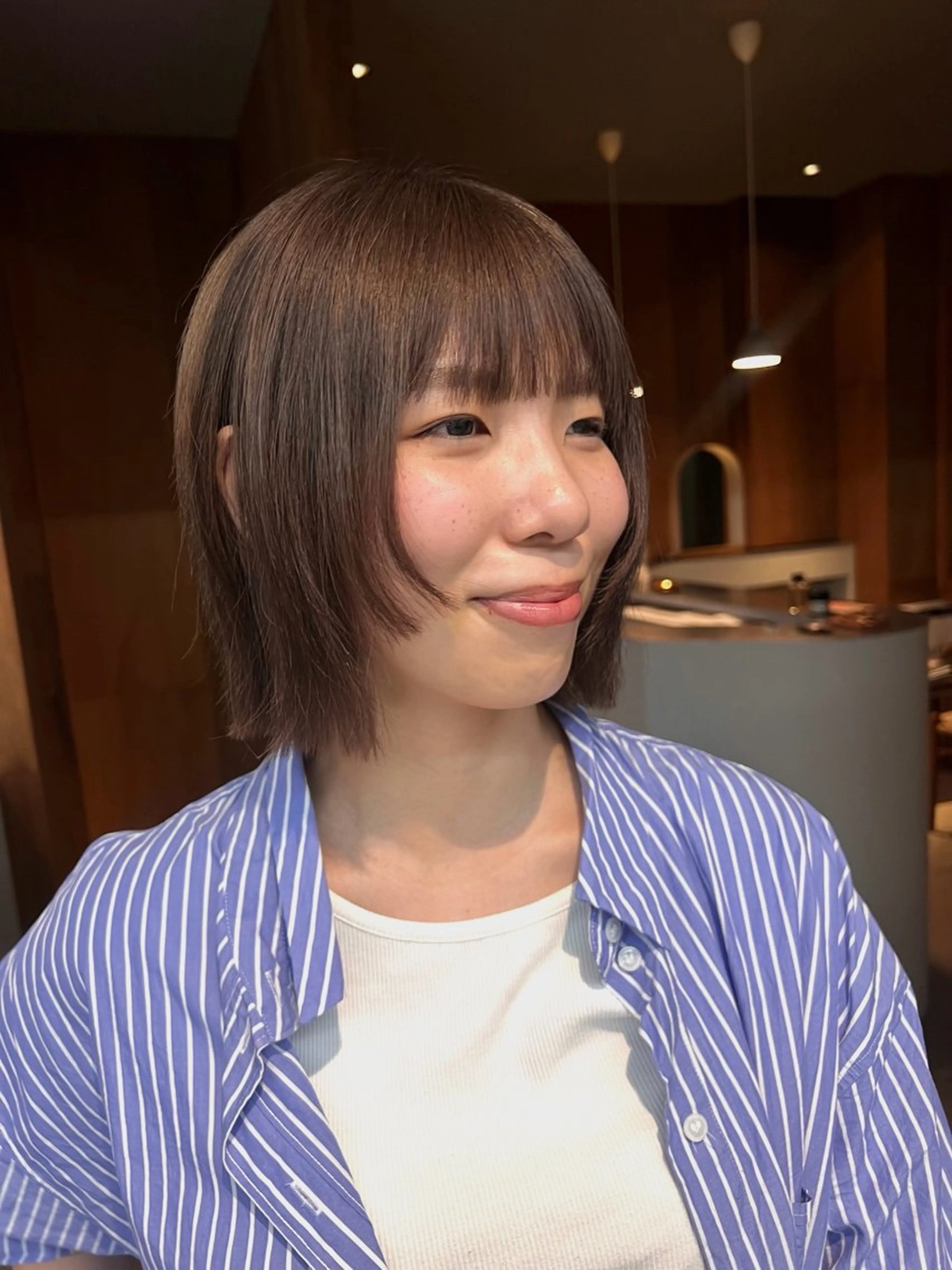 ショート サイドバング カット ヘアカラー duft. cocoroのヘアスタイル