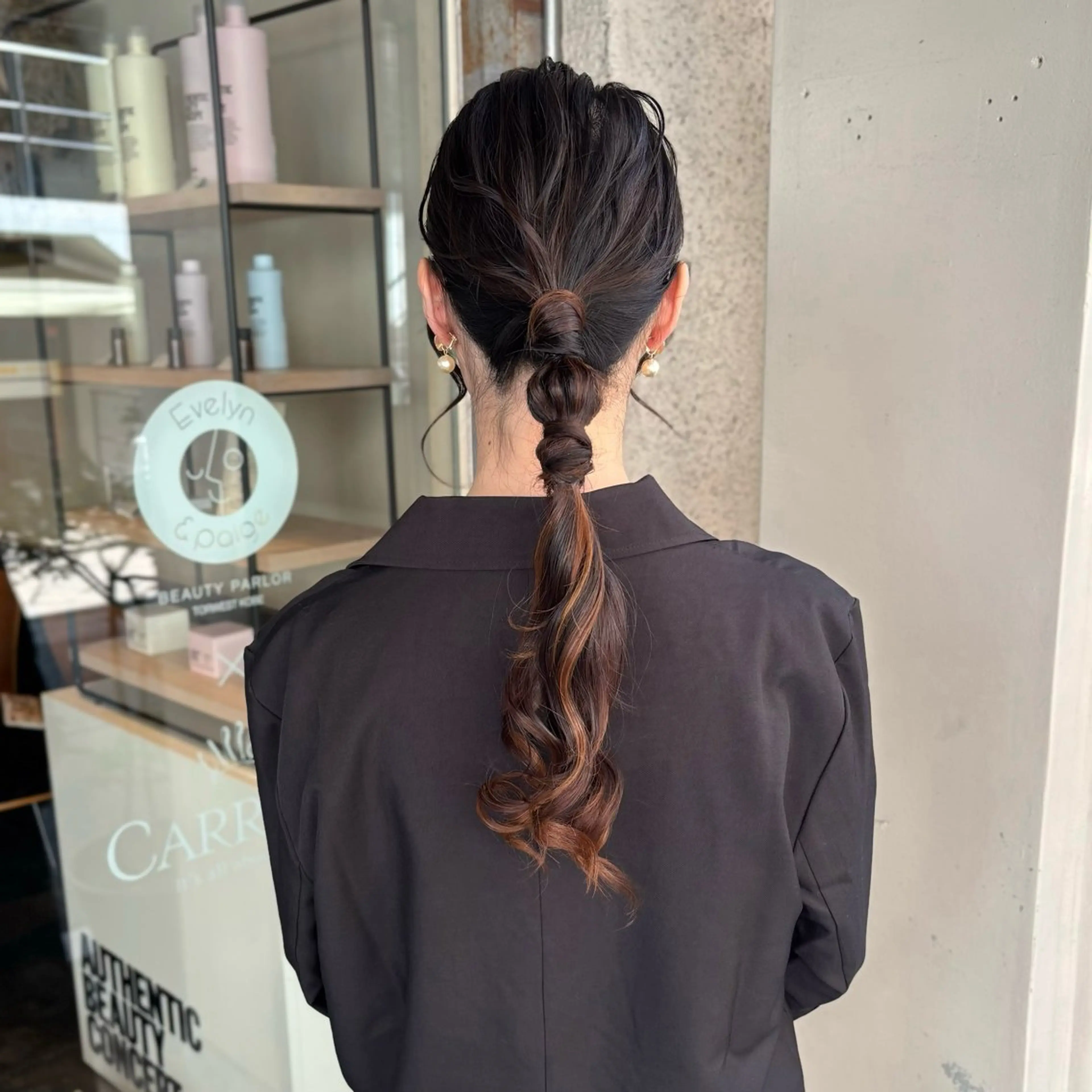 ヘアアレンジ 髪飾り ヘアセット 芦刈 咲来のヘアスタイル