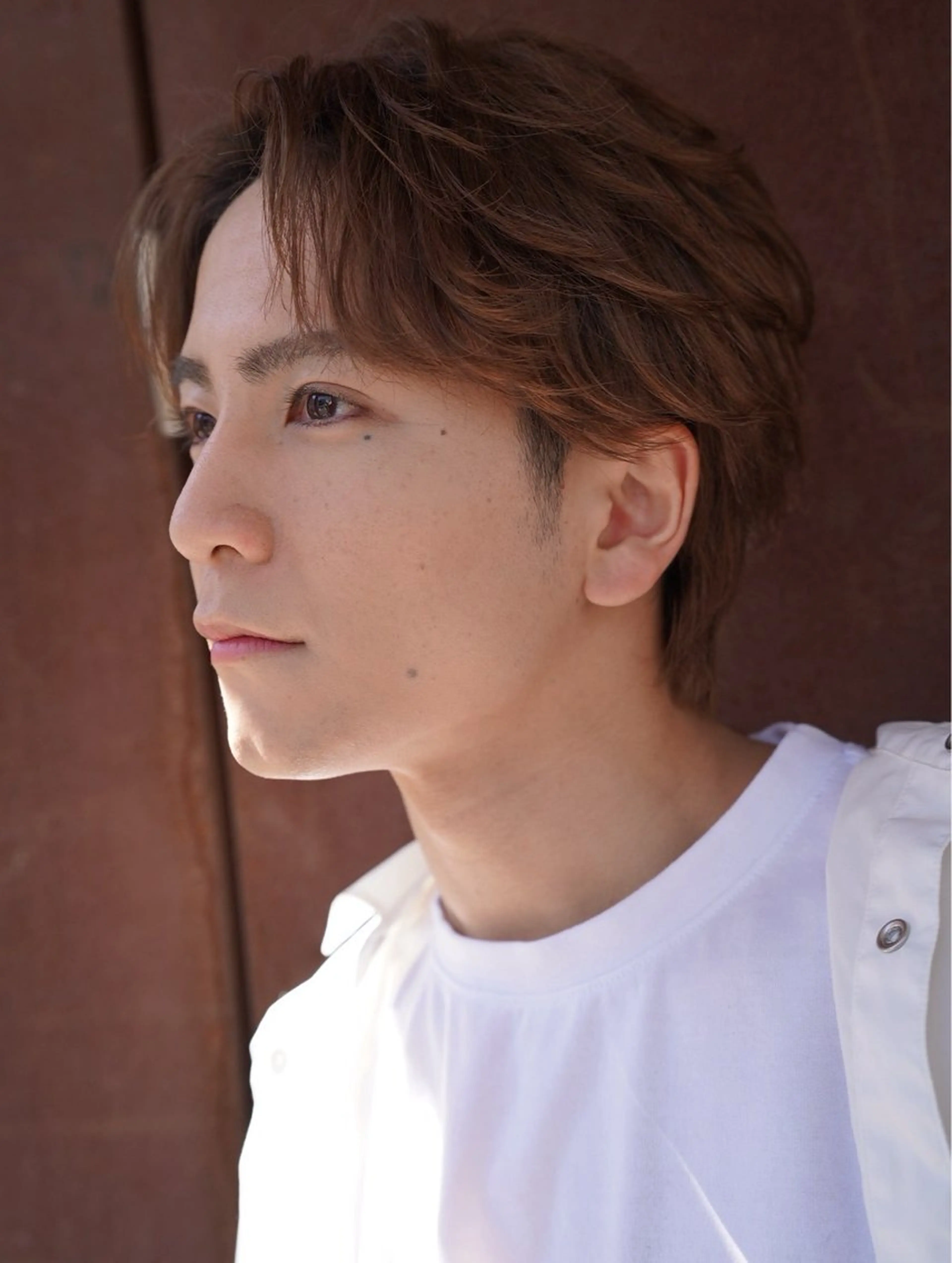 ミディアム パーマ メンズ 丹 海空斗のヘアスタイル