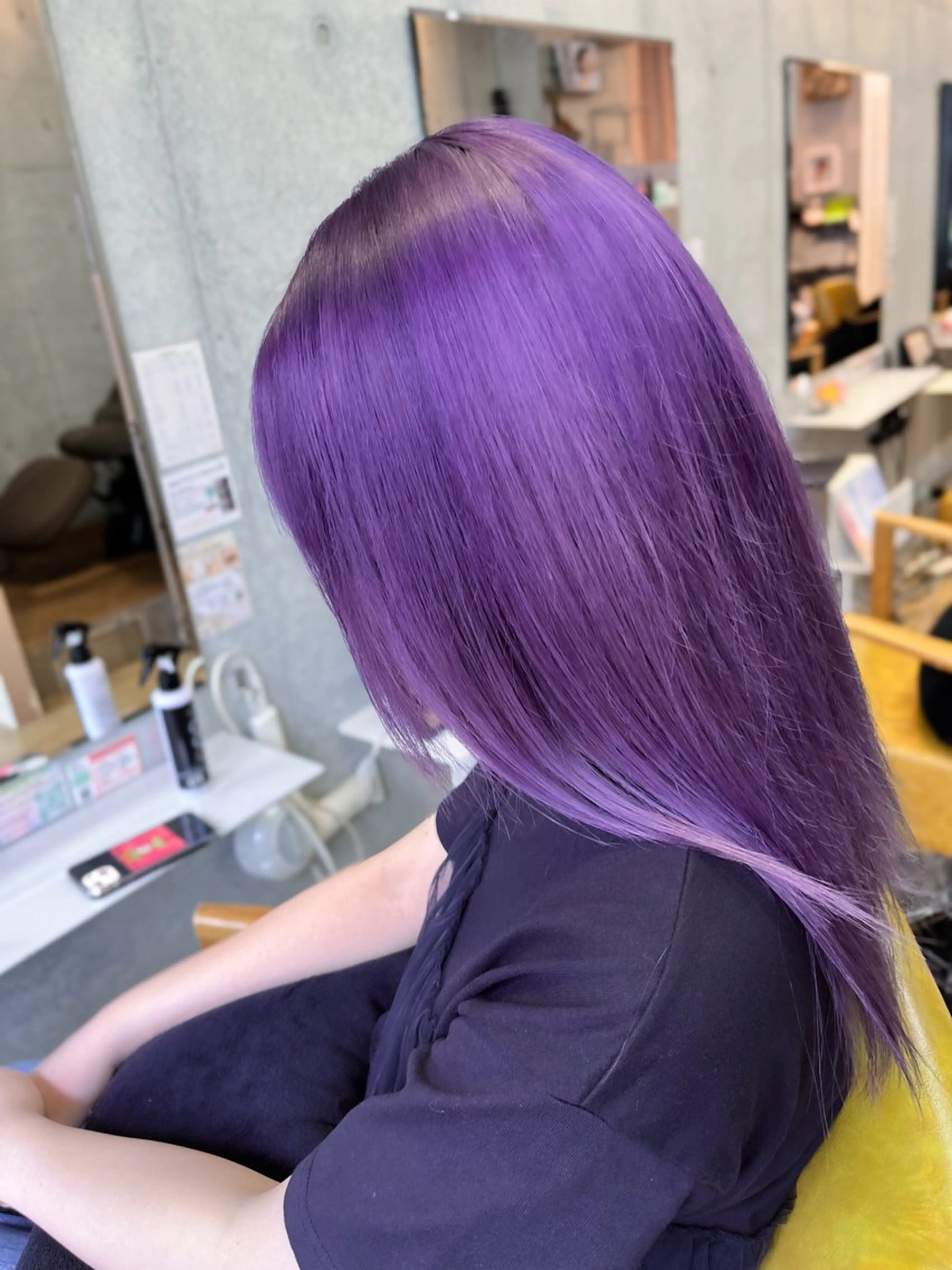 セミロング カラー カット ヘアカラー ルーツカラー/ デザインカラー/井川のヘアスタイル