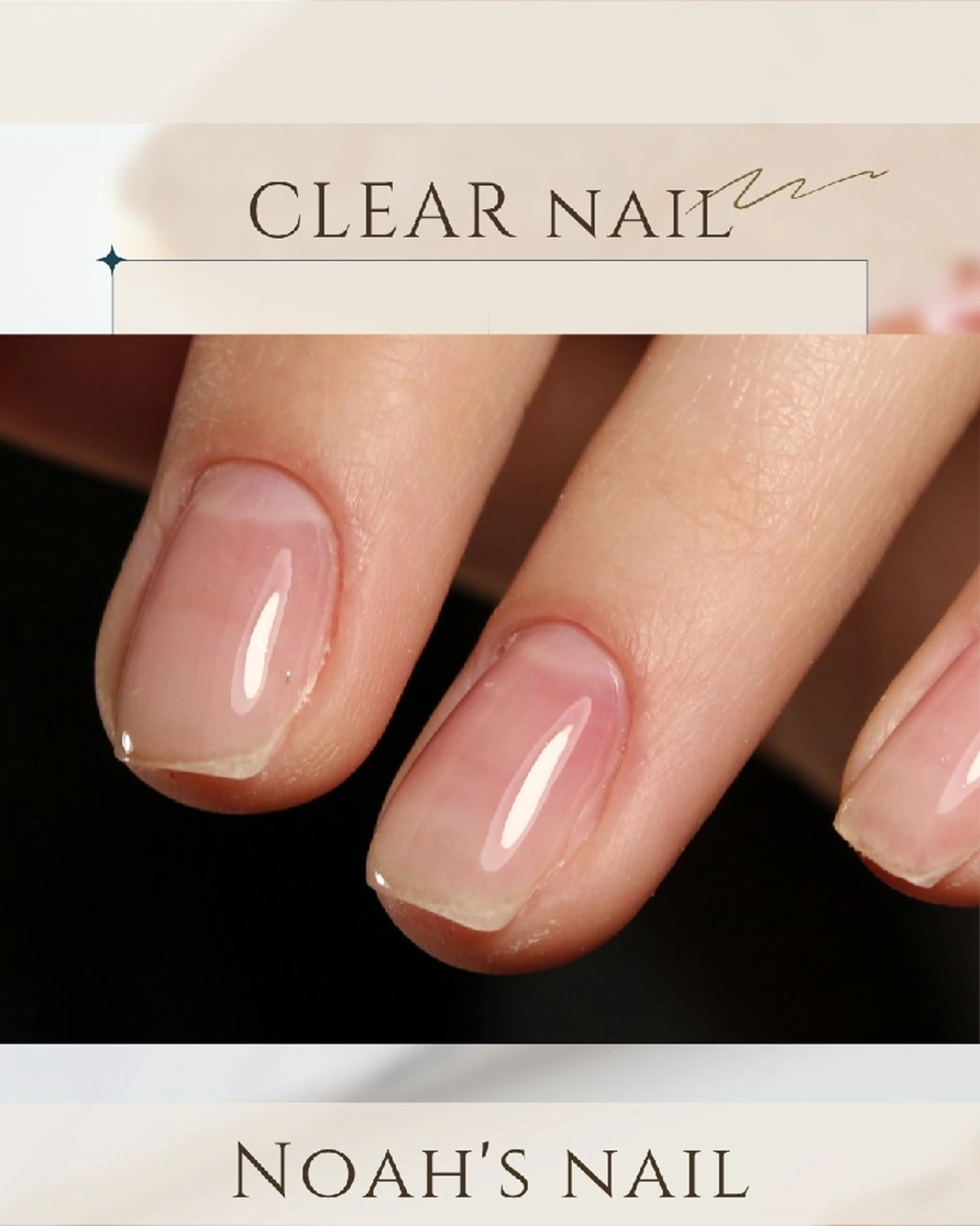 ネイル クリアネイル ハンドネイル Noah'snail   のネイルデザイン