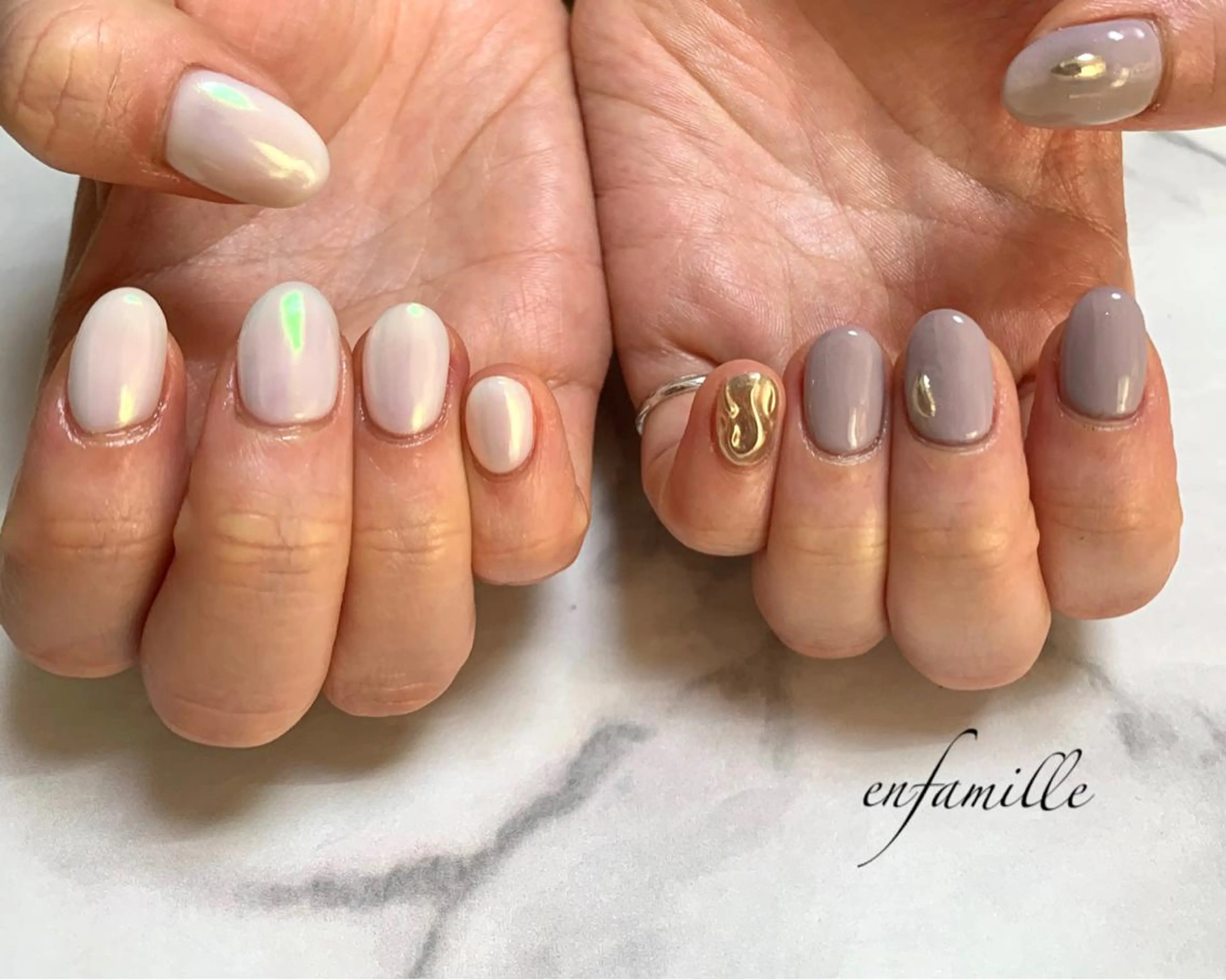 ネイル ハンドネイル nail salon en familleのネイルデザイン