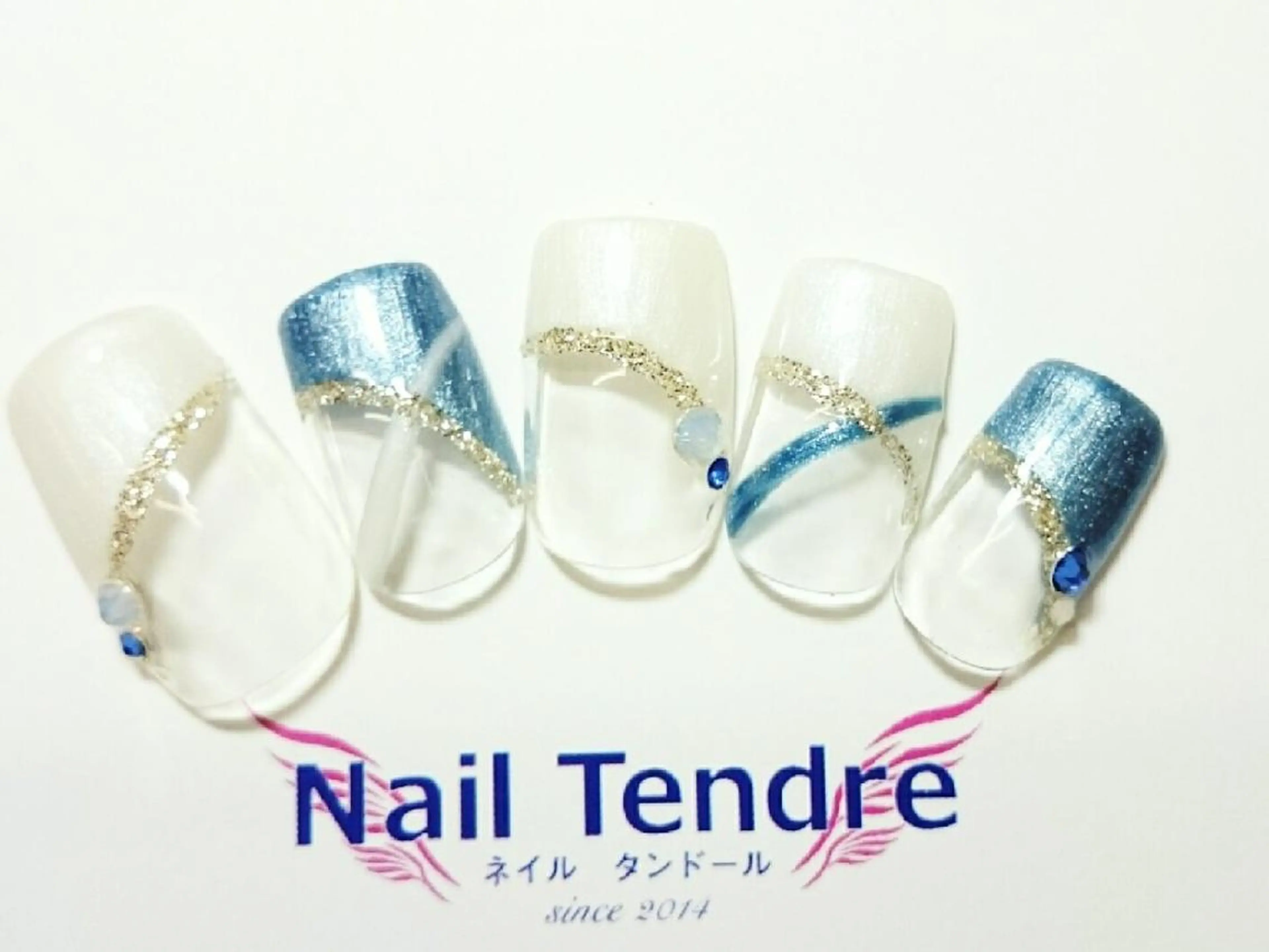 ネイル アートネイル ジェルネイル ソフトジェル ストーンネイル ハンドネイル Nail  Tendreのネイルデザイン