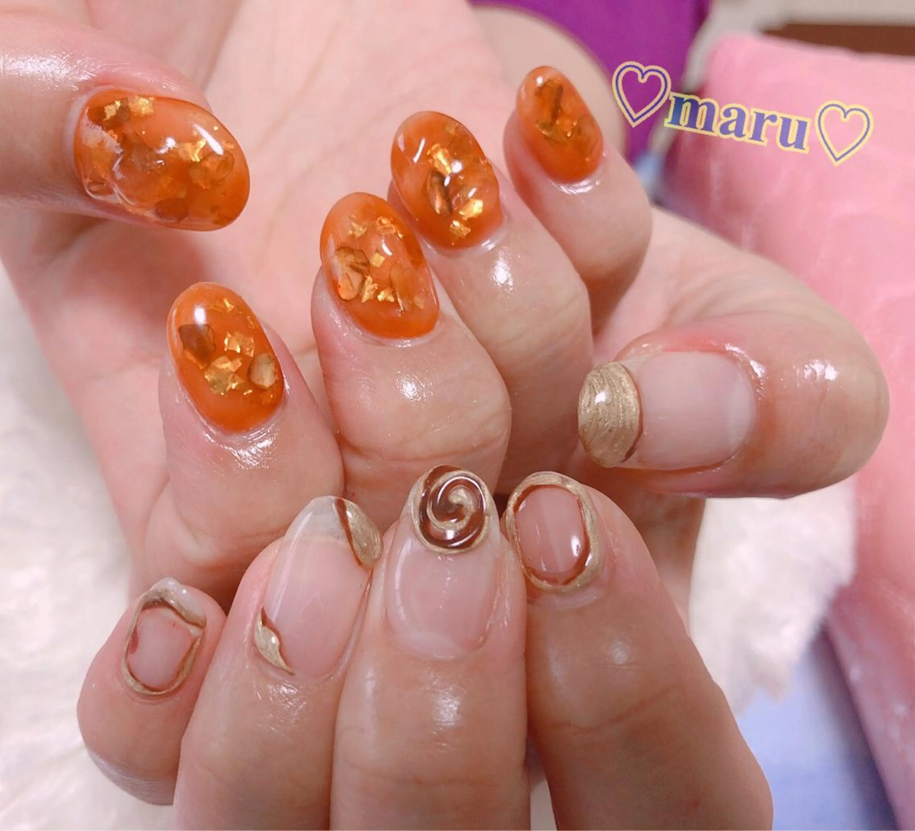 ネイル ハンドネイル フットネイル まるみ ♡のネイルデザイン