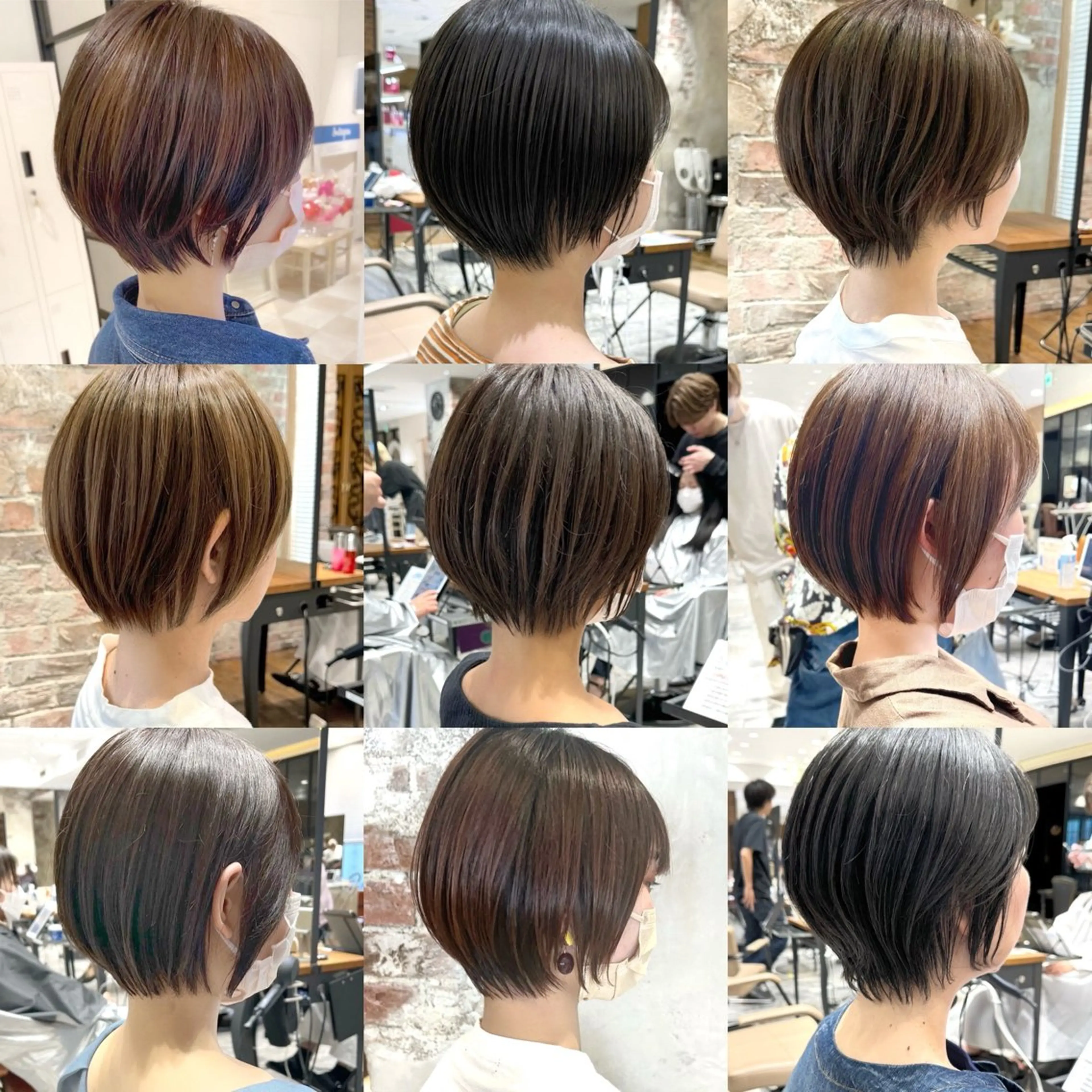 ショート カラー カット ヘアカラー トリートメント 💍新宿ショート 💍岩田莉奈のヘアスタイル