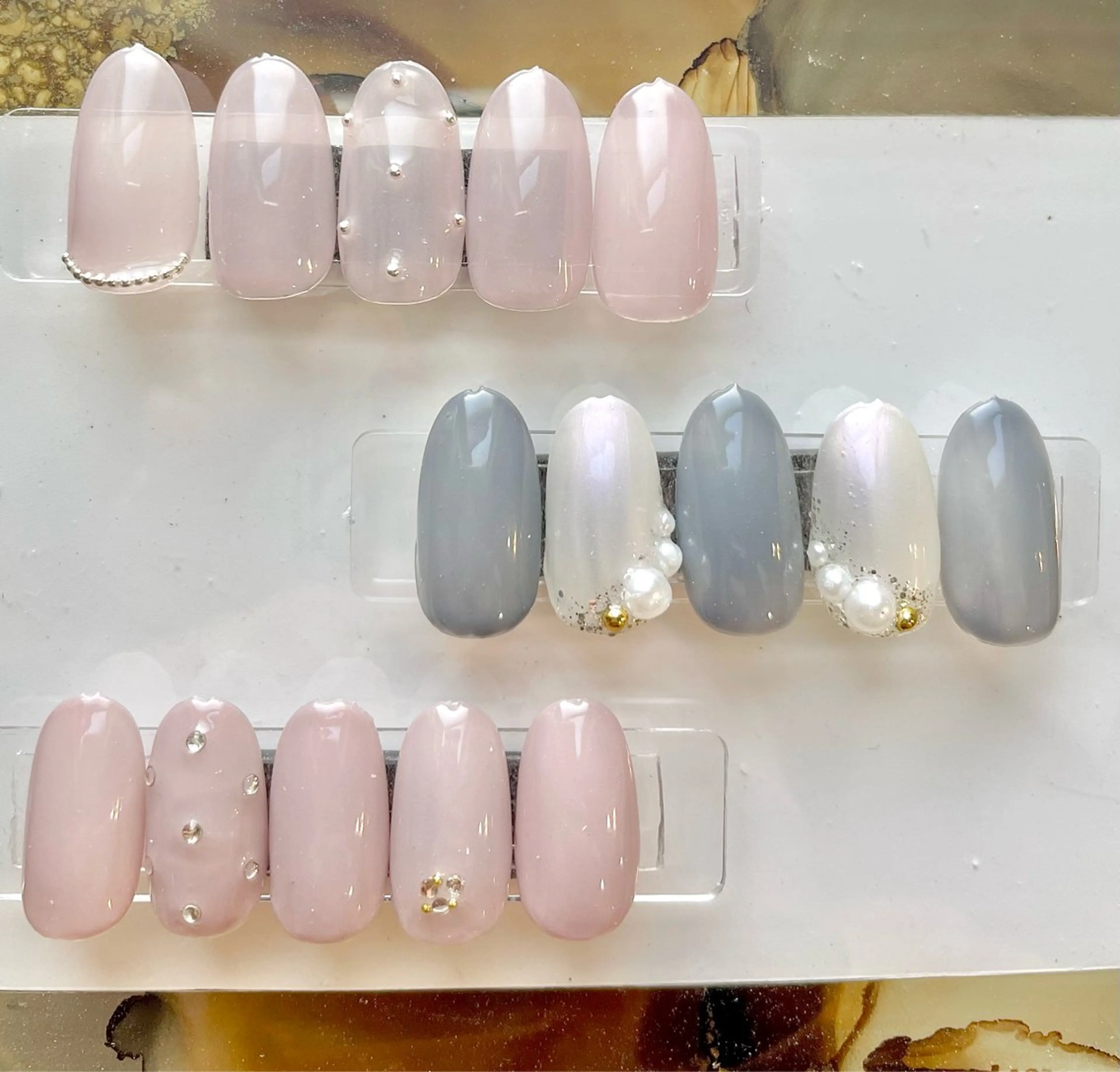 定額ネイルデザイン2本まで　シンプルネイル¥5,500の写真