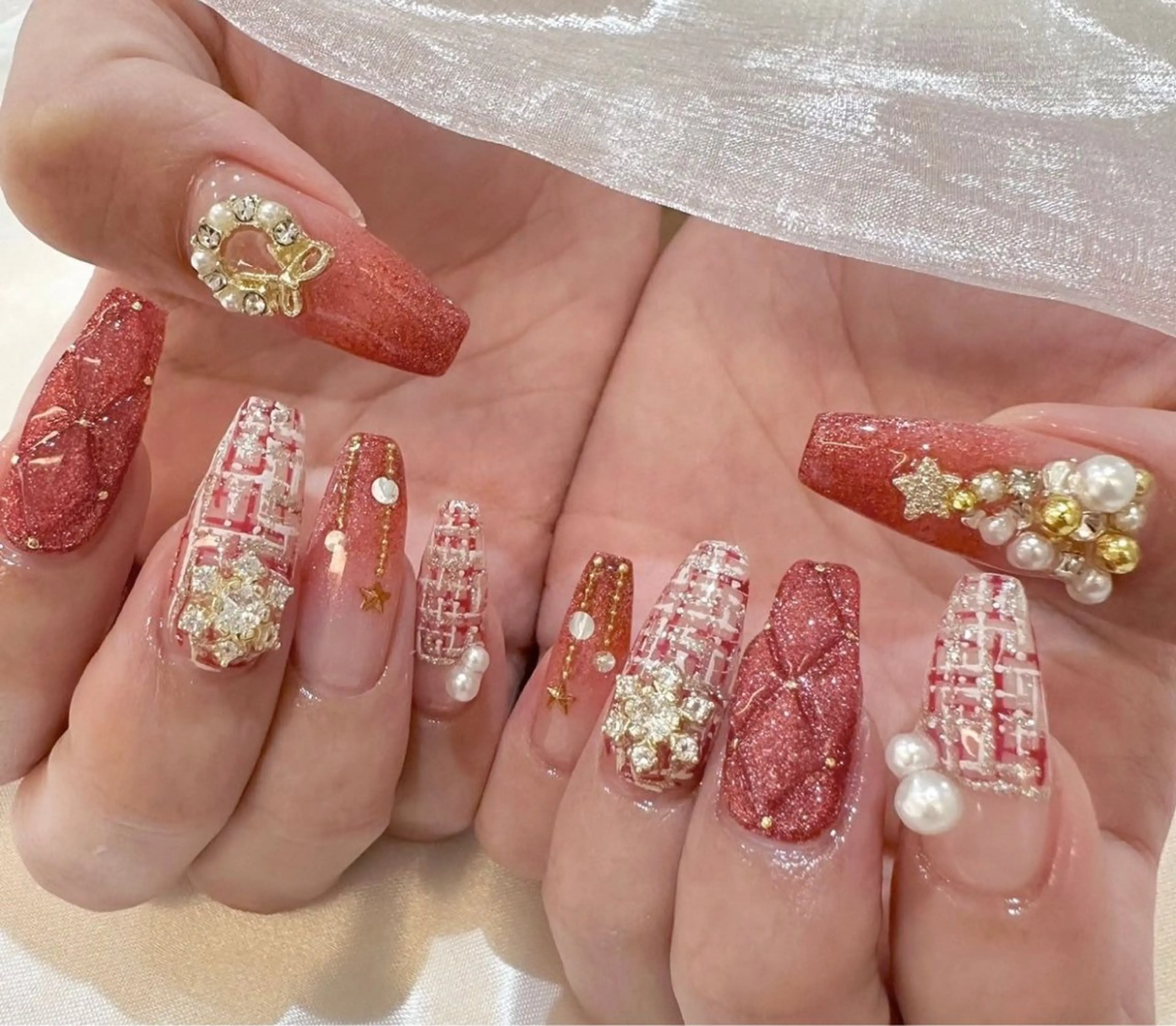 ネイル ハンドネイル ETERNA Nail 銀座店【パラジェル/フィルイン/チップ長さだし/マグネット/ニュアンス】所属・ア カリのネイルデザイン