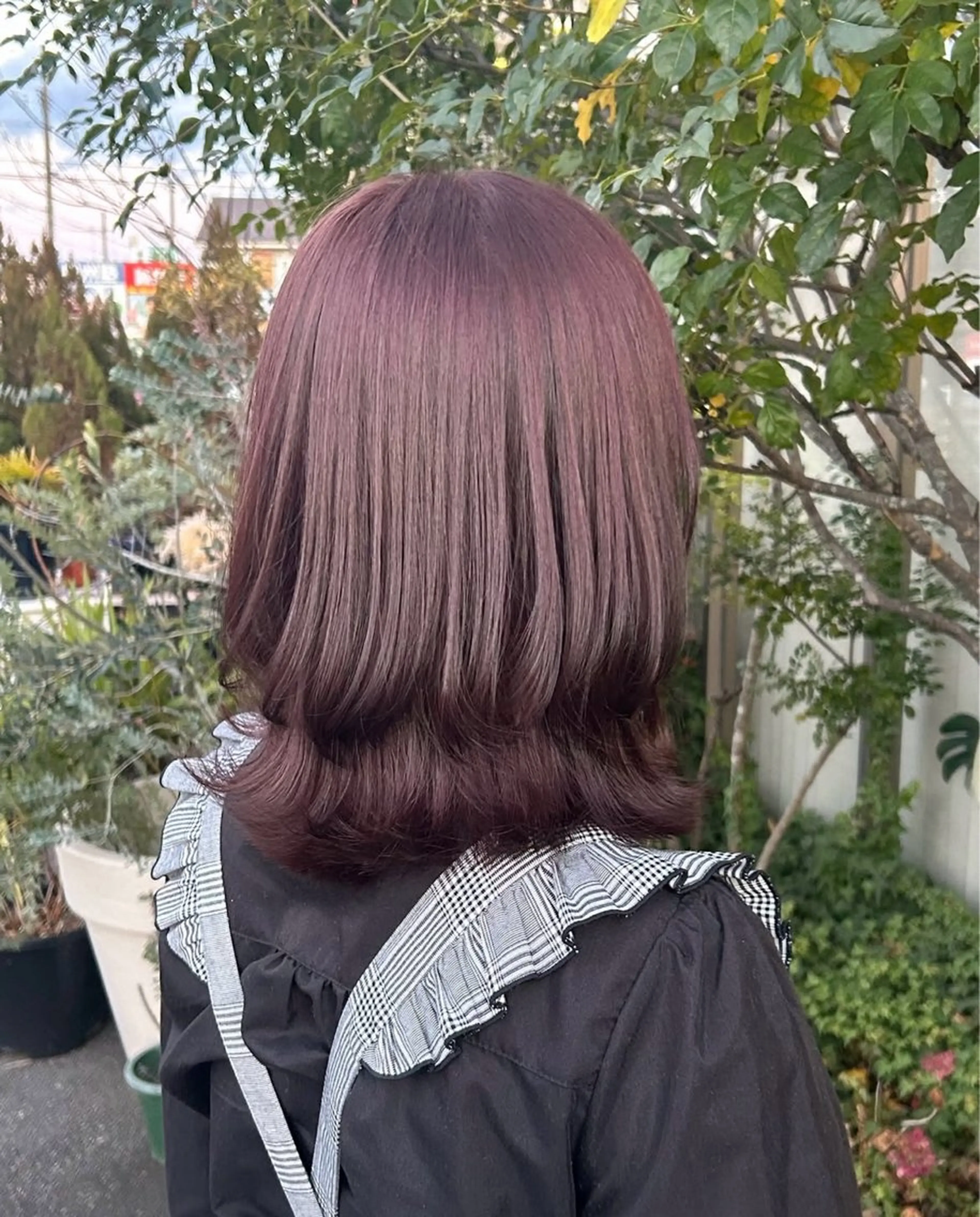 ワンカラー☘️+1ステップオージュアトリートメント＋顔周りカット＋シャンプーブローの写真