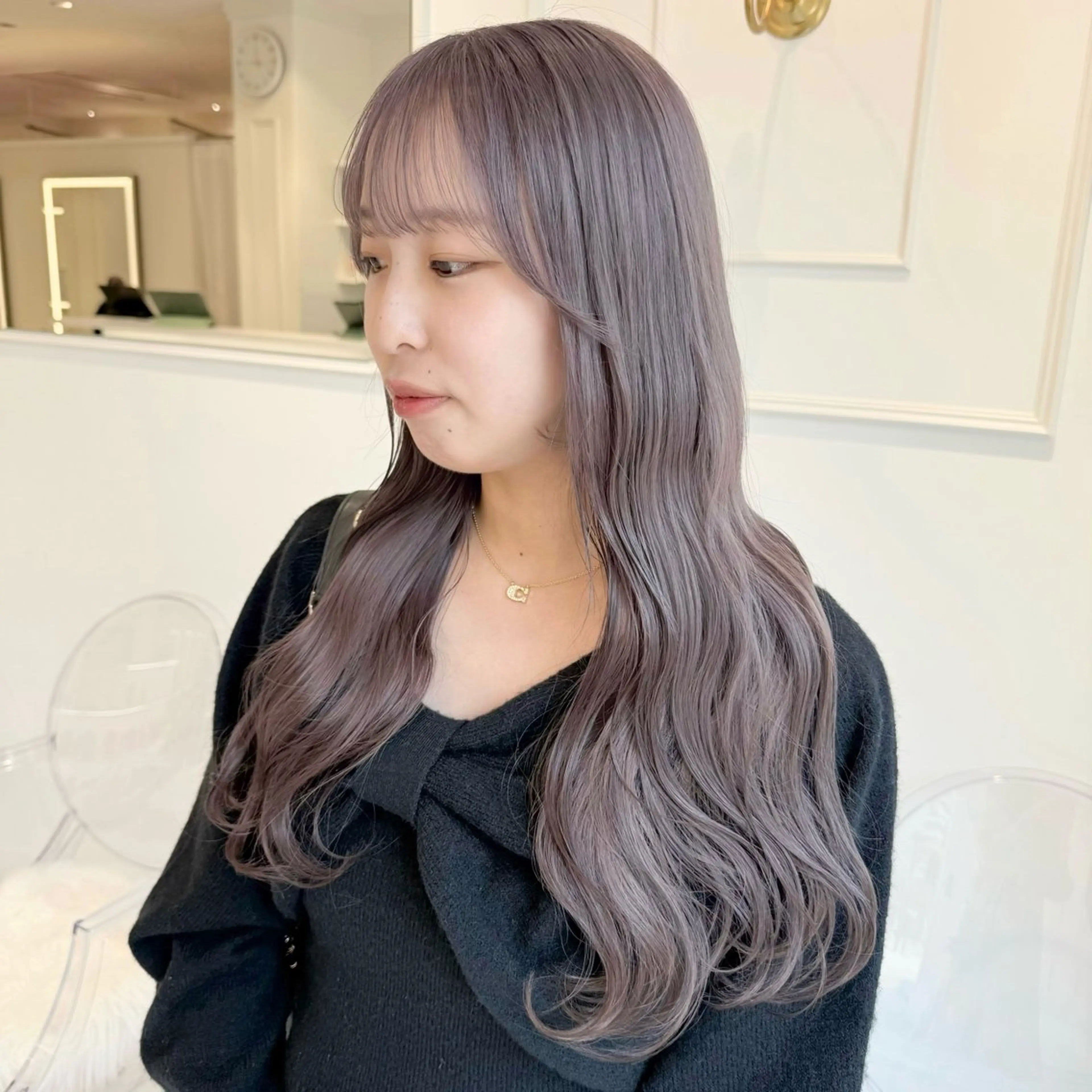 ロング カラー ブリーチ ヘアカラー ParveMix いしいまお🌼のヘアスタイル