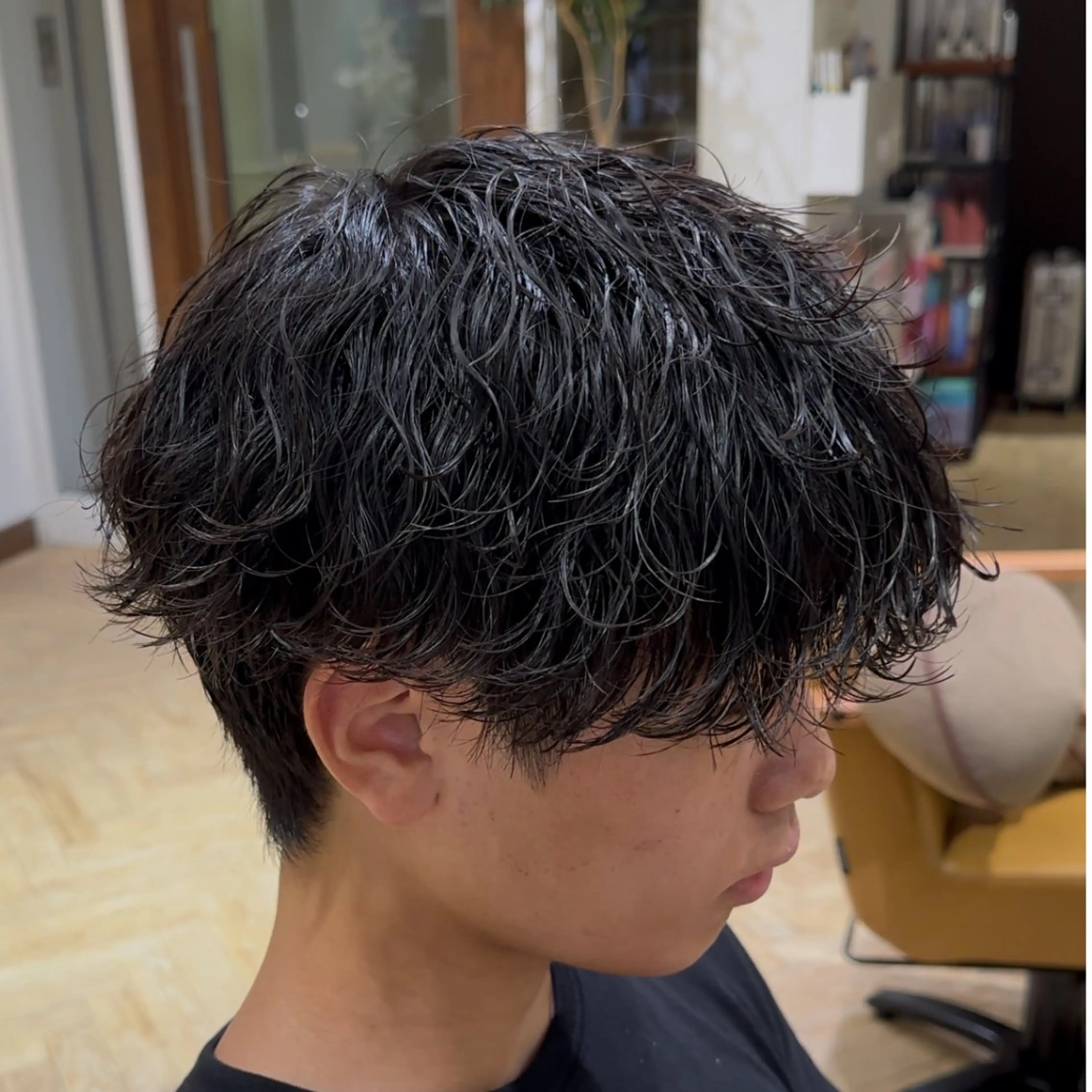 ショート メンズ カット パーマ メンズ特化/フェザー パーマ  和哉のヘアスタイル